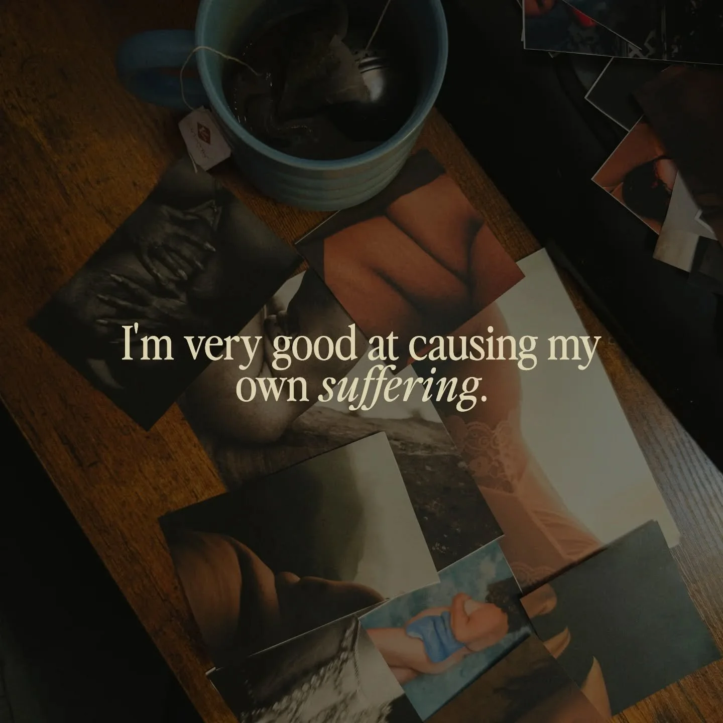 And I have a feeling you are too.

For a long time, I mistook suffering for connection.
I told myself that being relatable meant shrinking, softening my edges, and meeting people only in the places where we hurt.

It was familiar &amp; safe...that la