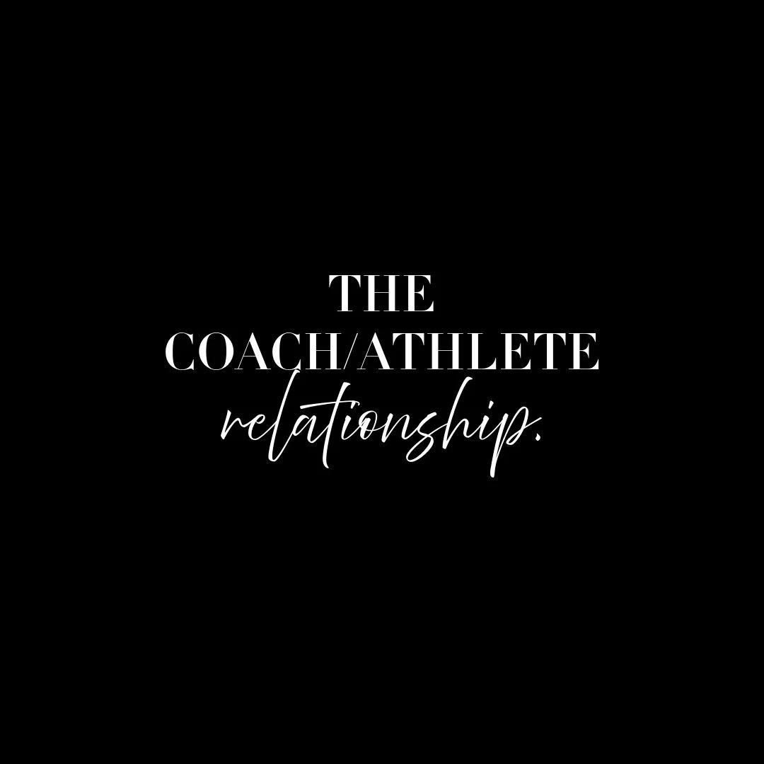      

 
    The Coach/Athlete Relationship   I know you might be surprised, but coaches aren’t perfect. We make mistakes, we get it wrong, we’re human. We also can’t read your mind. We don’t know if you had a tough day at school or if your back hurt
