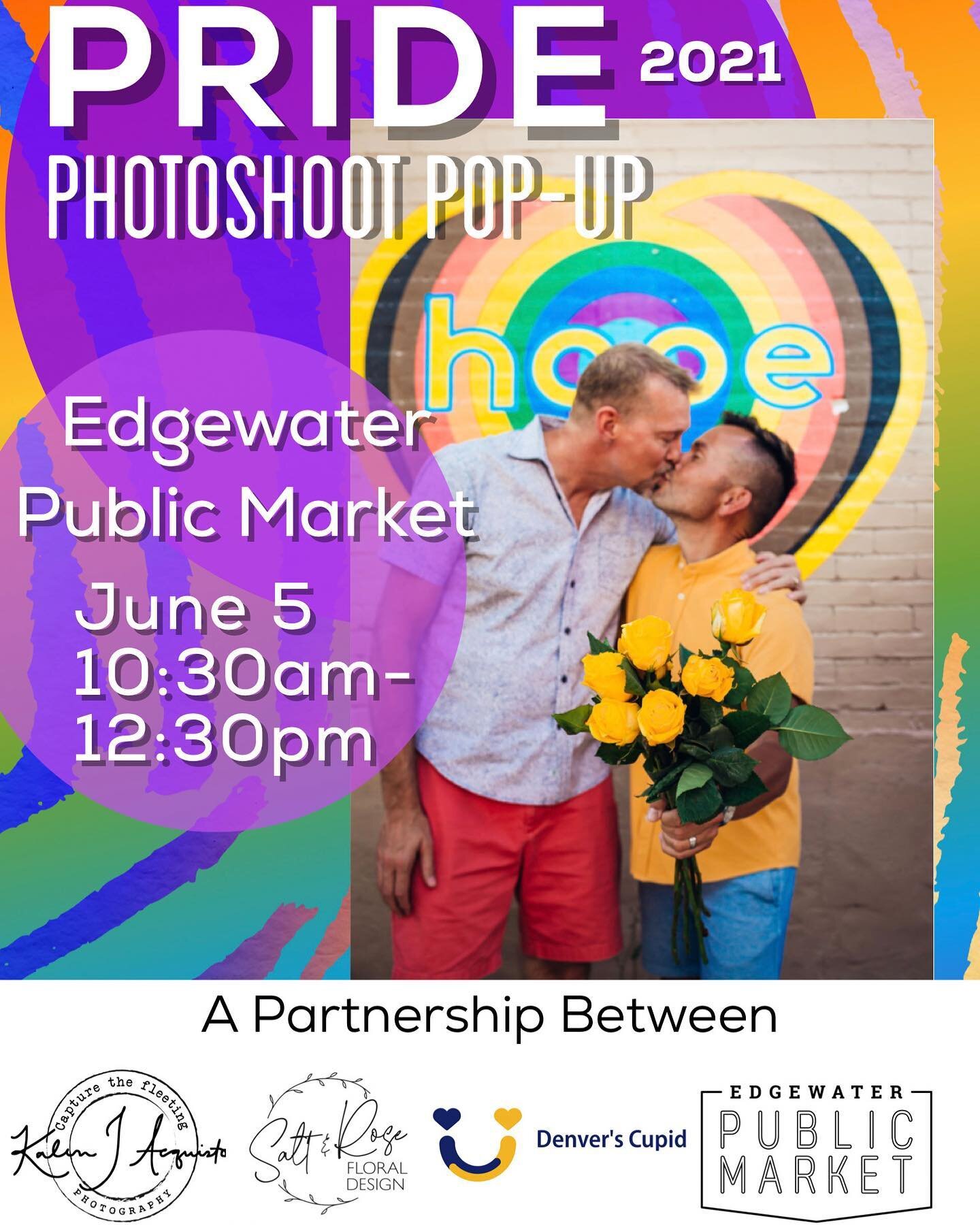 Hey everyone, it&rsquo;s time for Pride!!! Check out our Mini Photoshoot session for Pride taken by @kalenjessephotography. Mini shoots are normally $375, but they are $65 each for Pride! Bring Friends, your partner or dog! We have a beautiful faux f