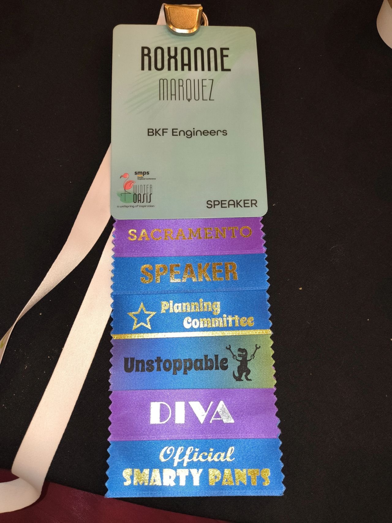 Conference Badges (3 colorways) including customized lanyards