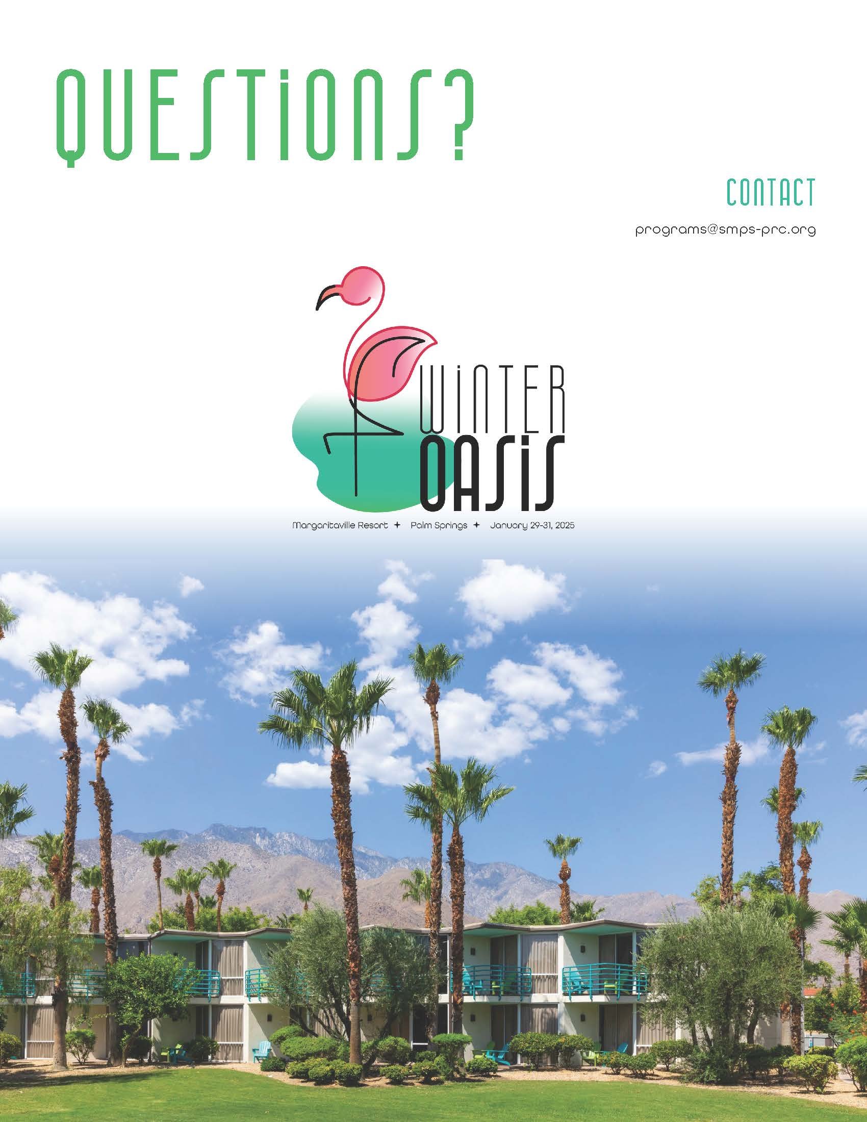 Call for Speakers Packet - Back Cover