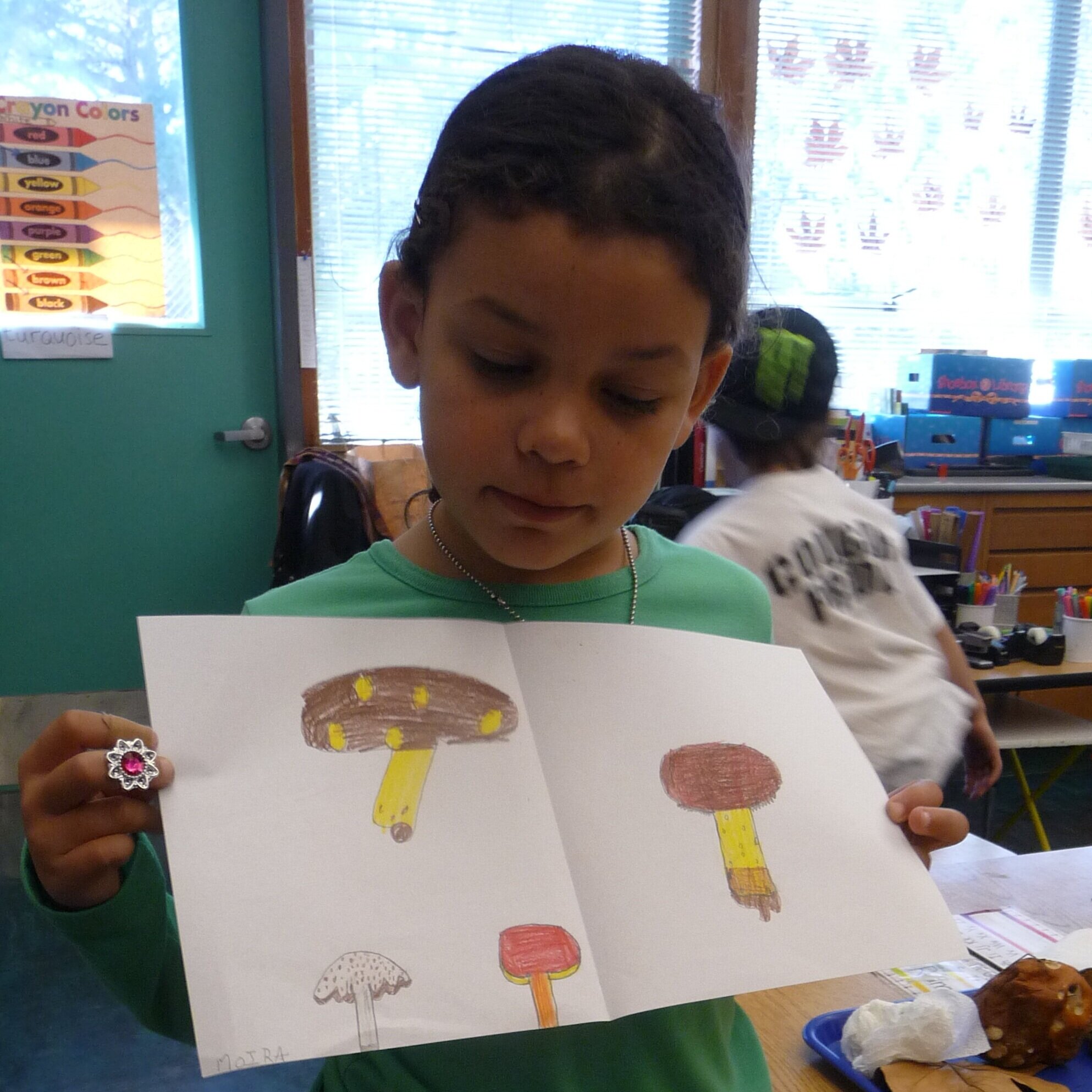 Summer campers made some awesome slime mold art.
