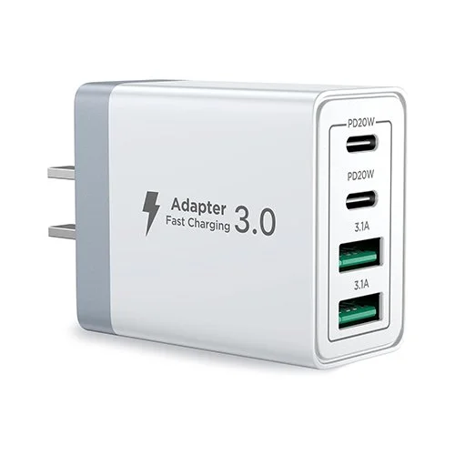 Fast Charger Block with USB-C and USB