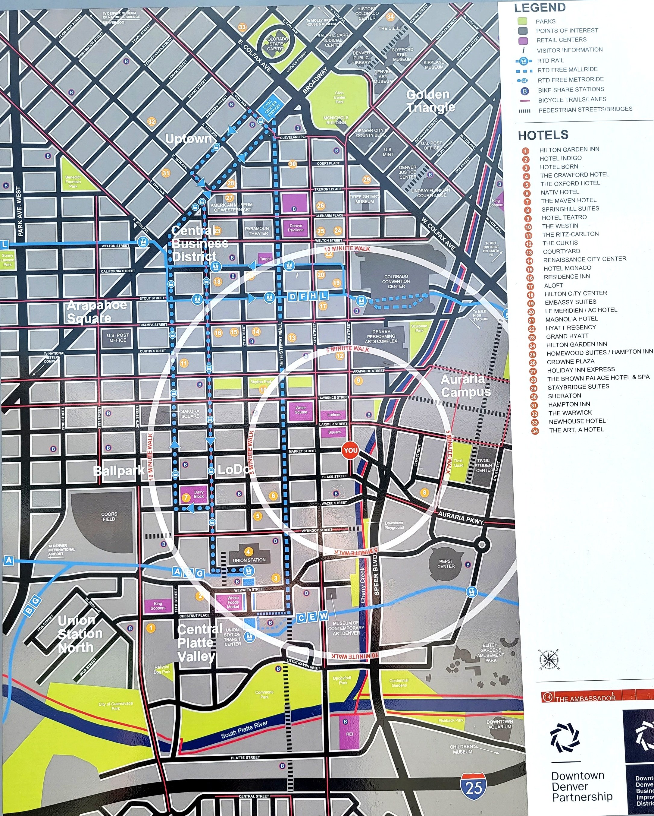 map of denver colorado