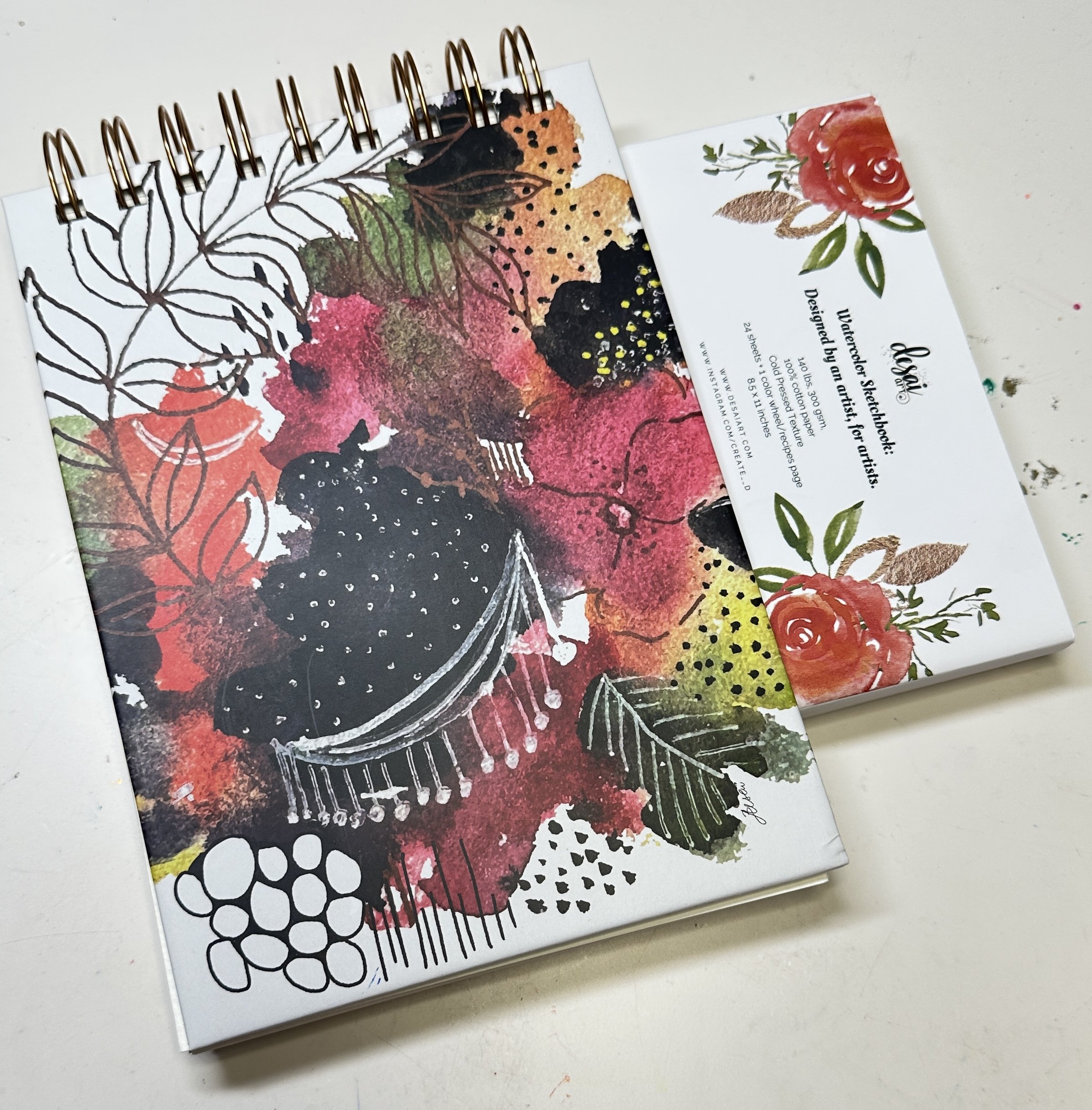 MINI 5x7" DESAI ART WATERCOLOR SKETCHBOOK