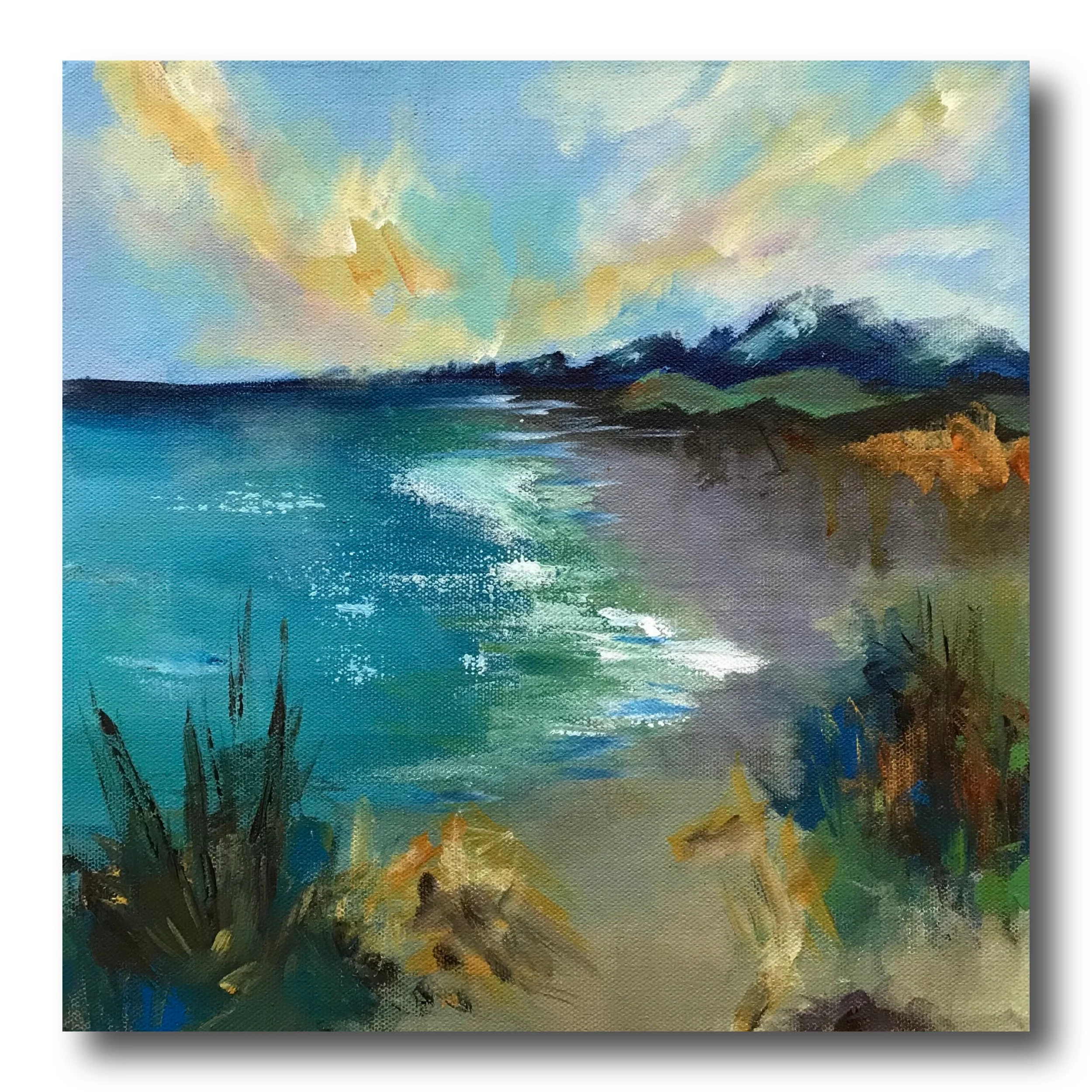 Whispers of tide - 12x12in