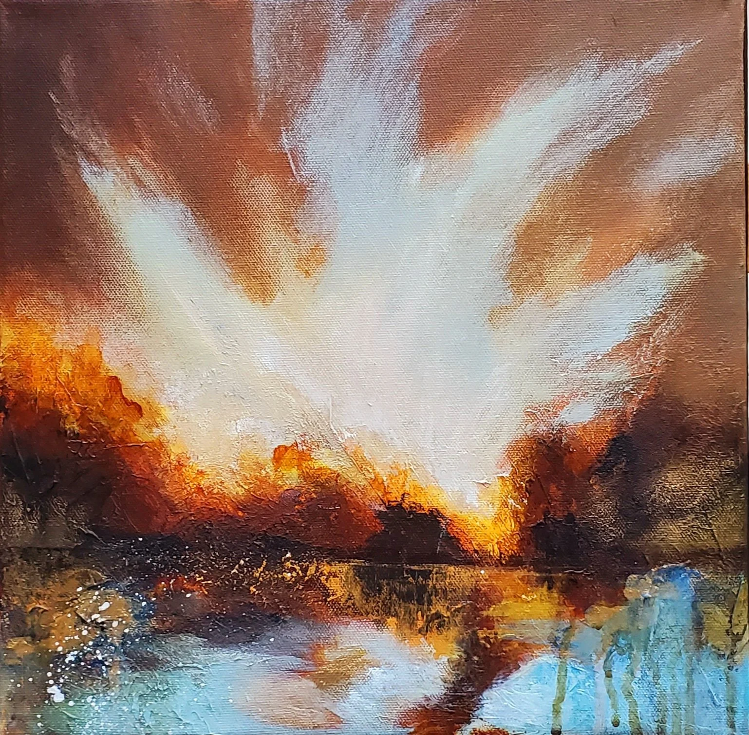 "Crazy Storm" - 12x12inch