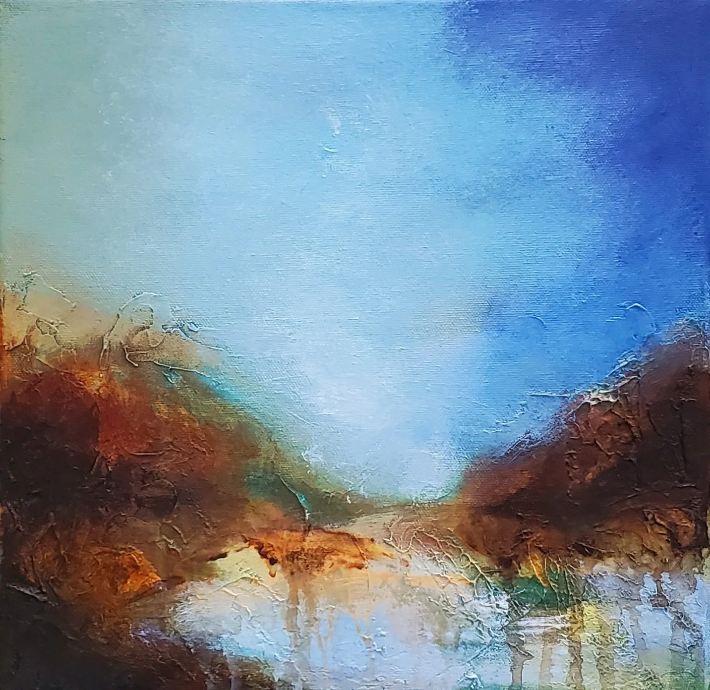 "Winter Blues I" - 12x12inch