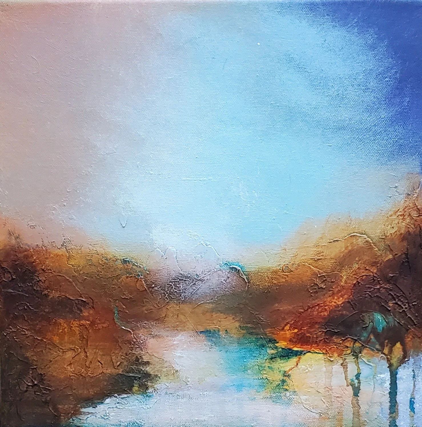 "Winter Blues II" - 12x12inch