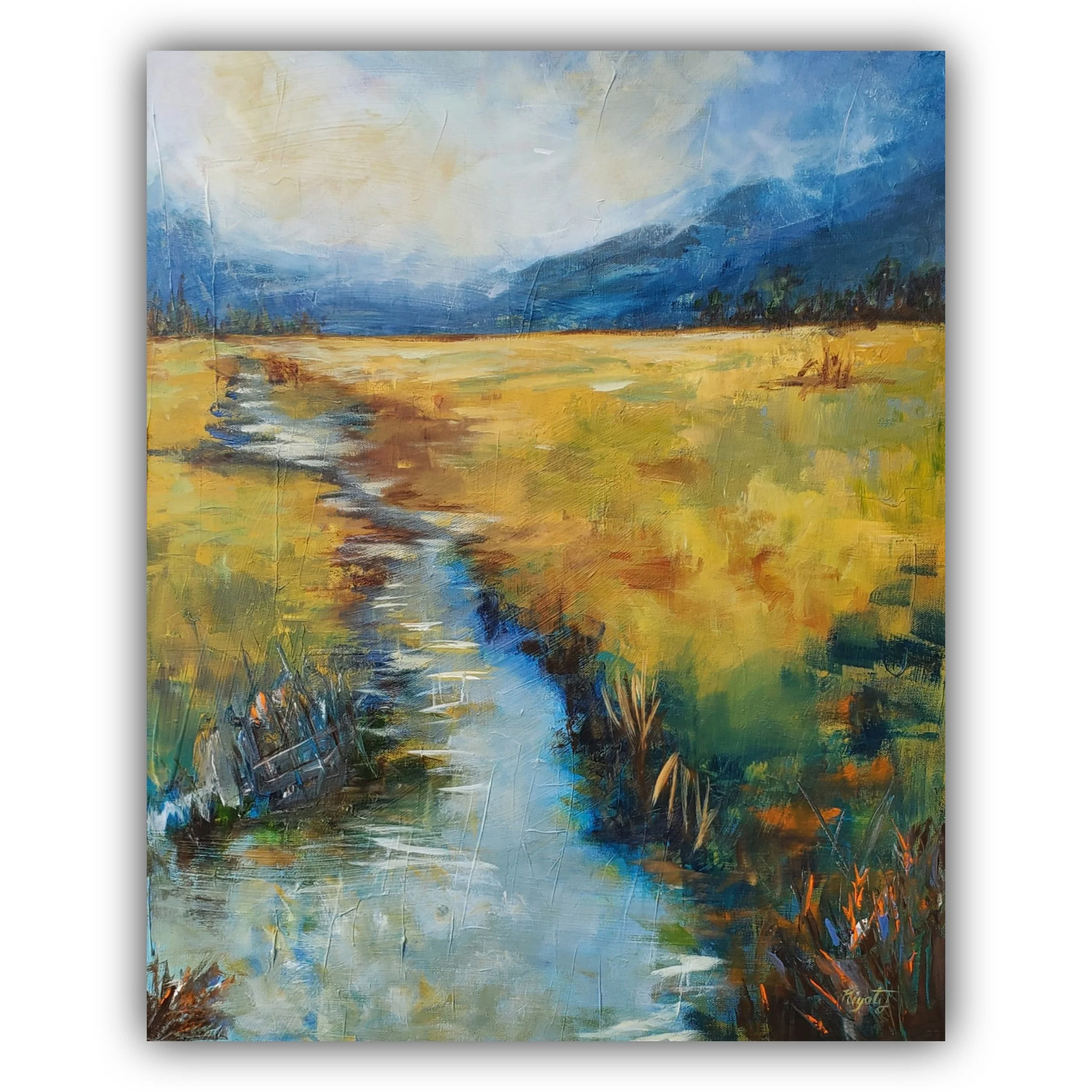 Whispering Fields - 24x30inch - Acrylics on canvas