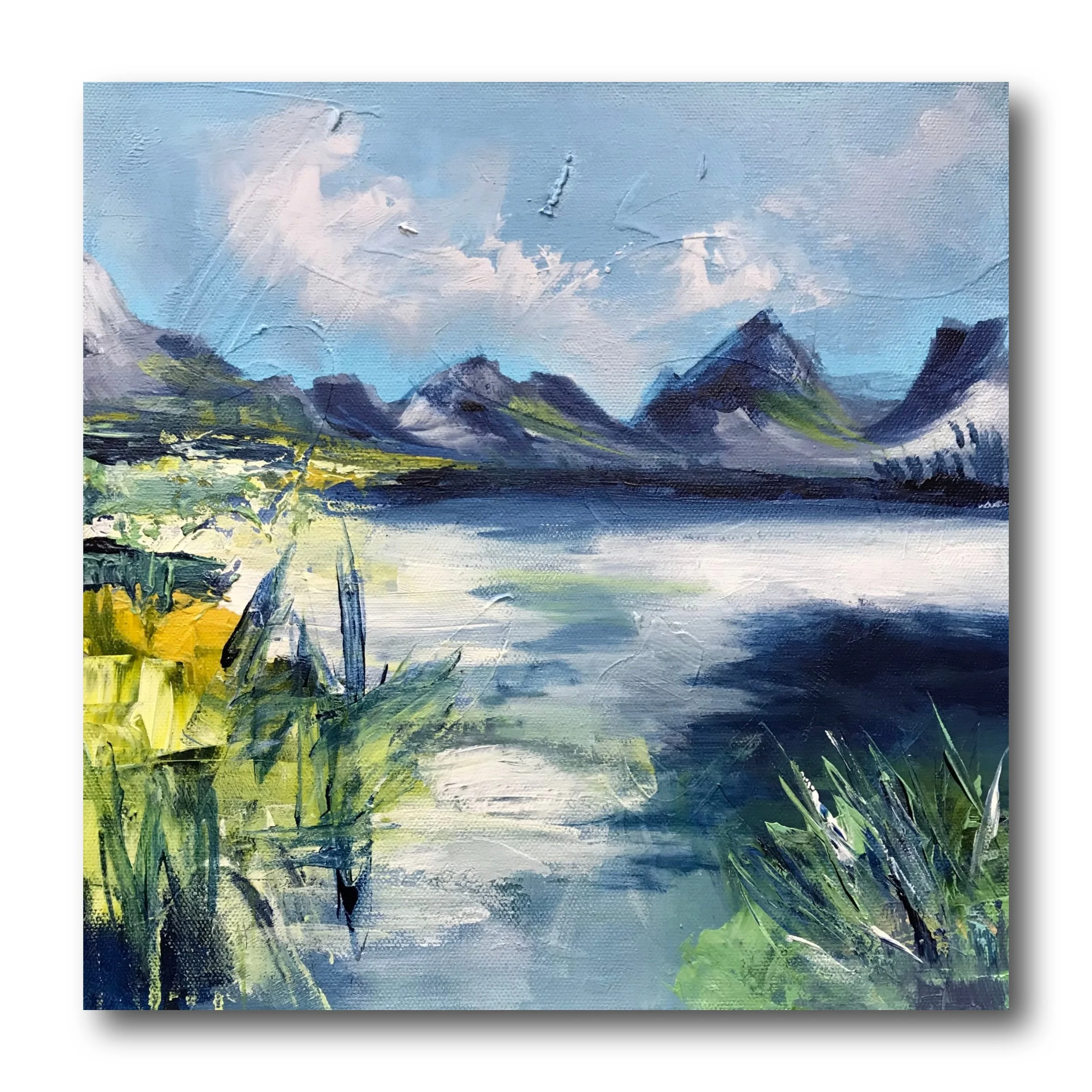 Endless blue - 12x12 in