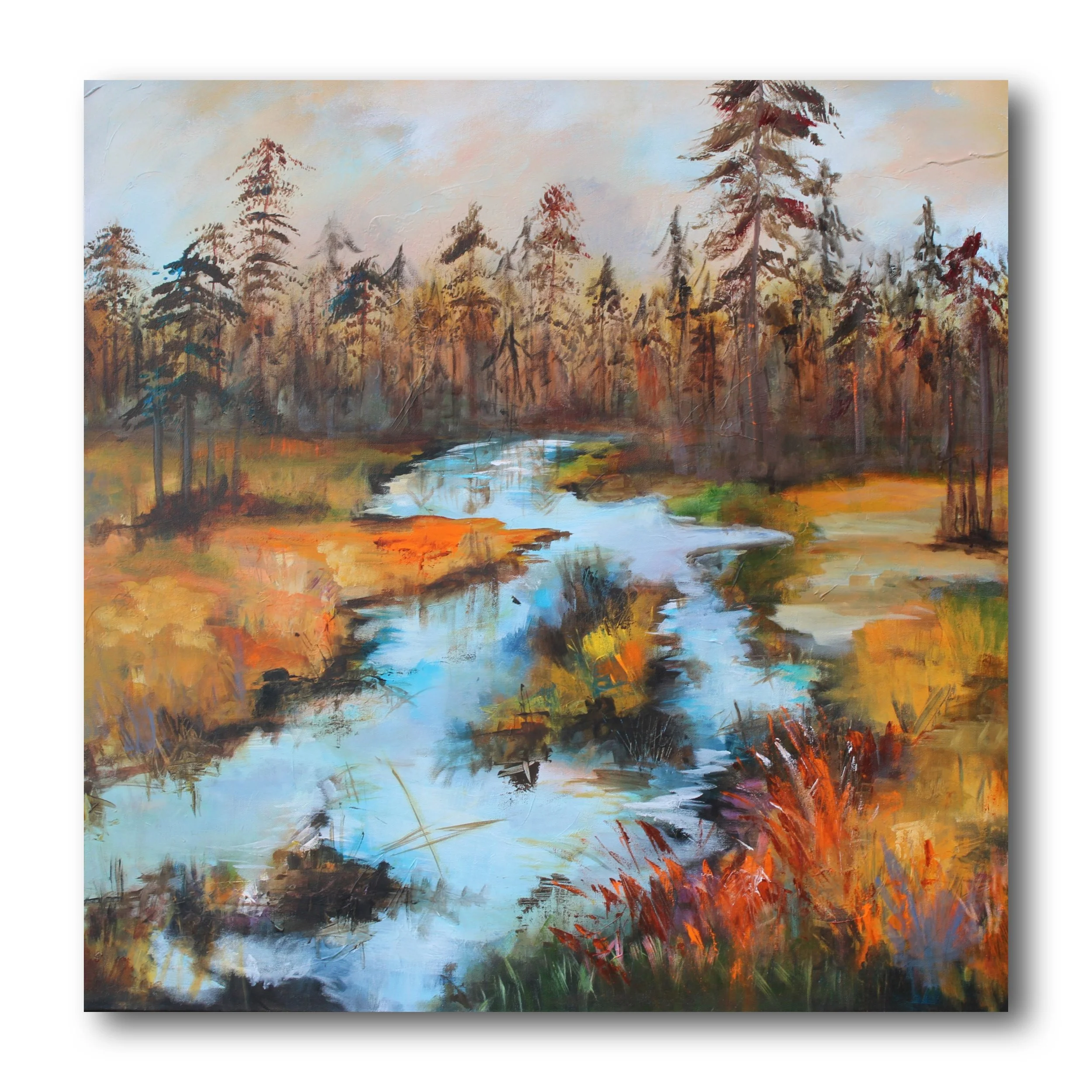 Distant Call - 36x36inch