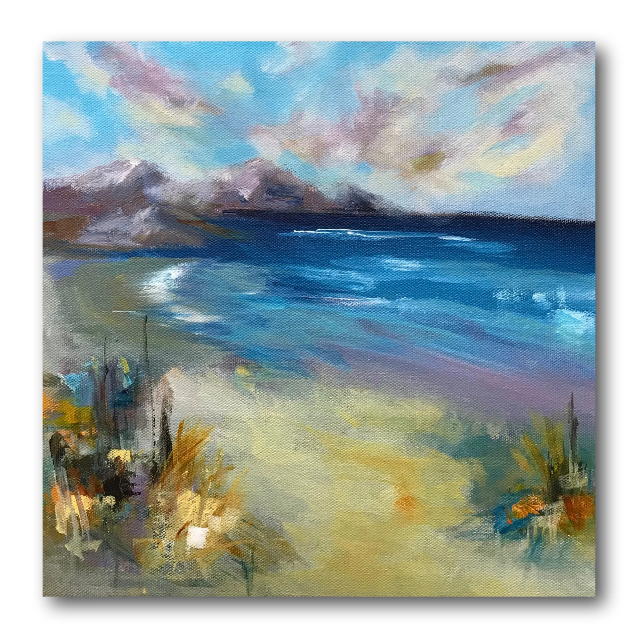 Salt and solitude - 12x12in