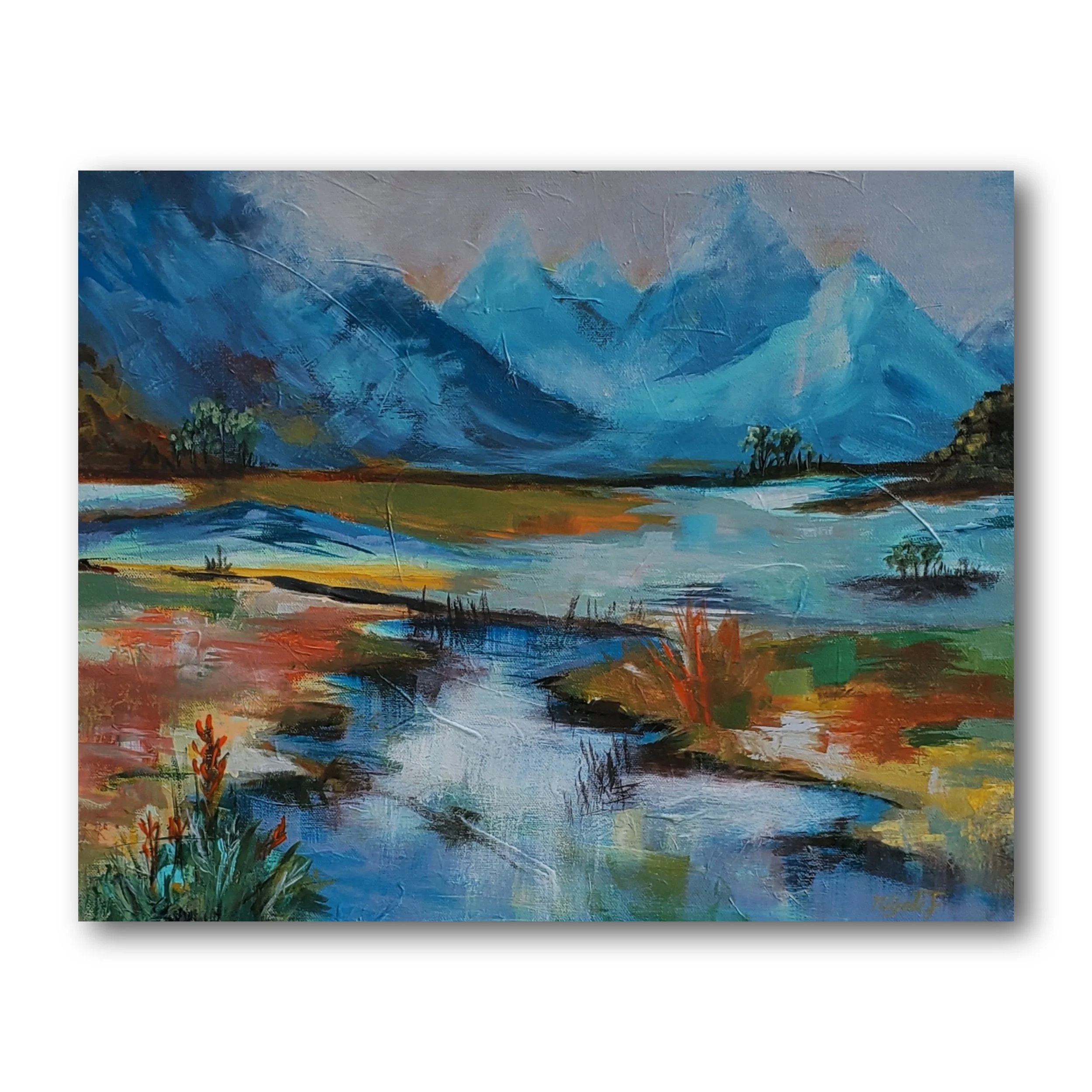 Echoes of peaks - 16x20 inch