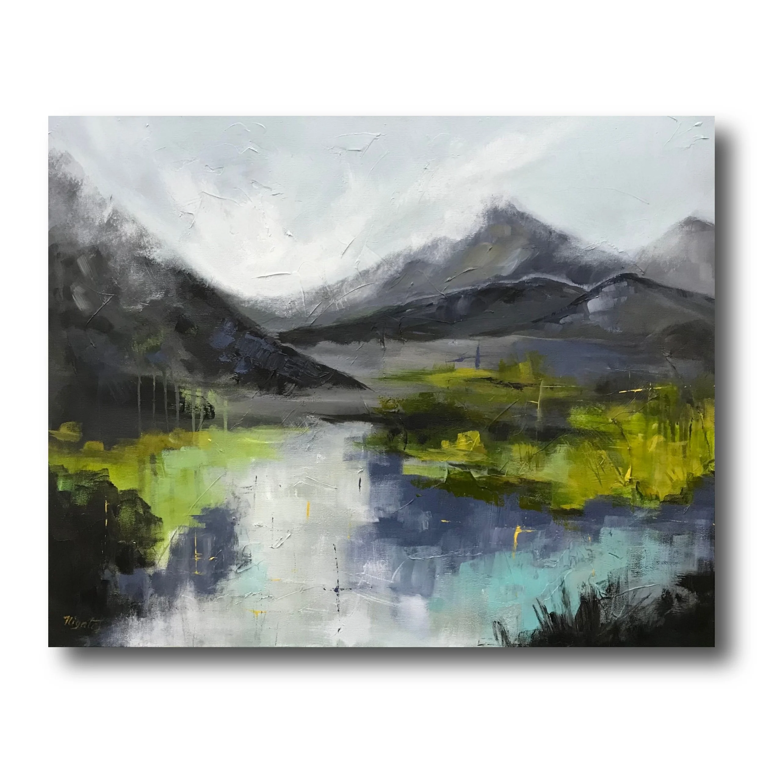 "Tranquil Reflections" 24x30inch Acrylics on canvas (Sold)