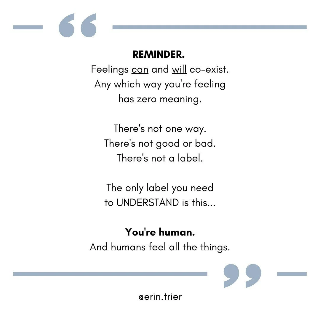 To all you humans - feeling all the things - I see you. I am you. And together - we can make BIG moves as we stay real, honest, share, connect and grow. ❤️
--
Please SAVE, SHARE and PASS IT ON.
--
#mentalhealthmatters #youareworthy #feelallthefeels #