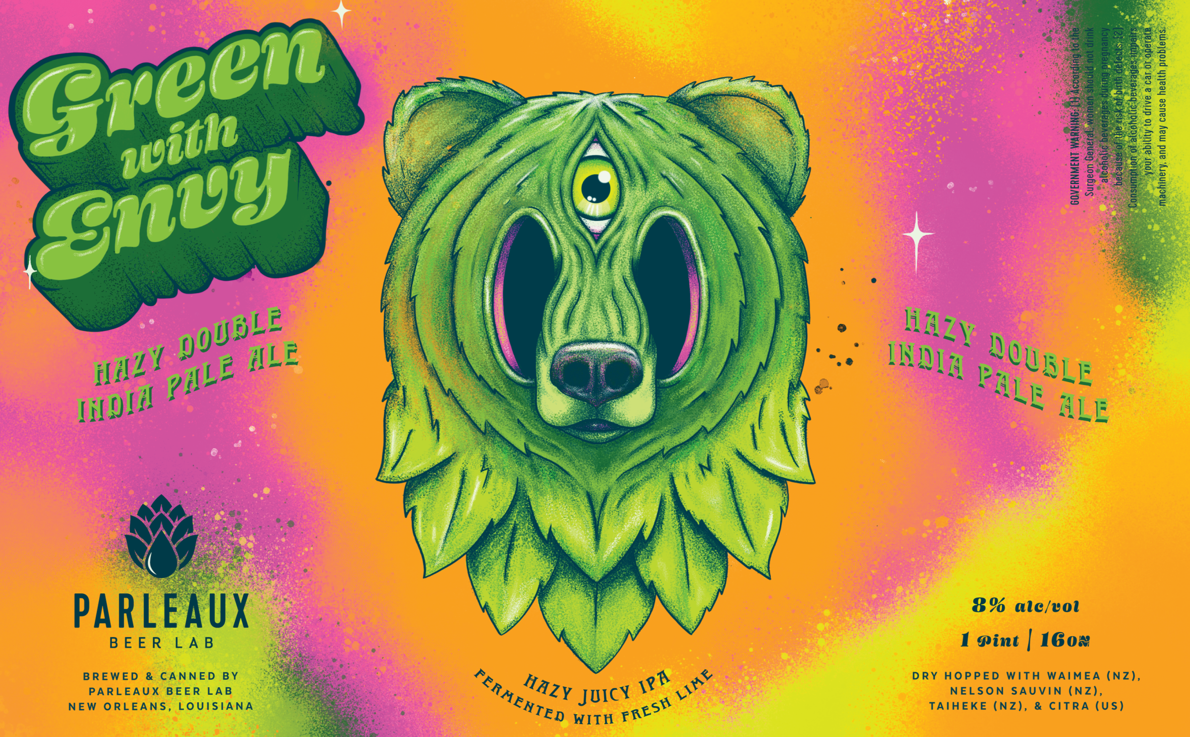 Parleaux Beer Lab, Logo, Can Designs, and Merch