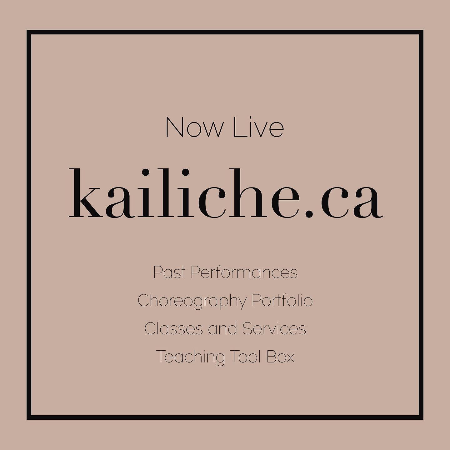 It&rsquo;s officially LAUNCH DAY for my website! 

Visit: www.kailiche.ca