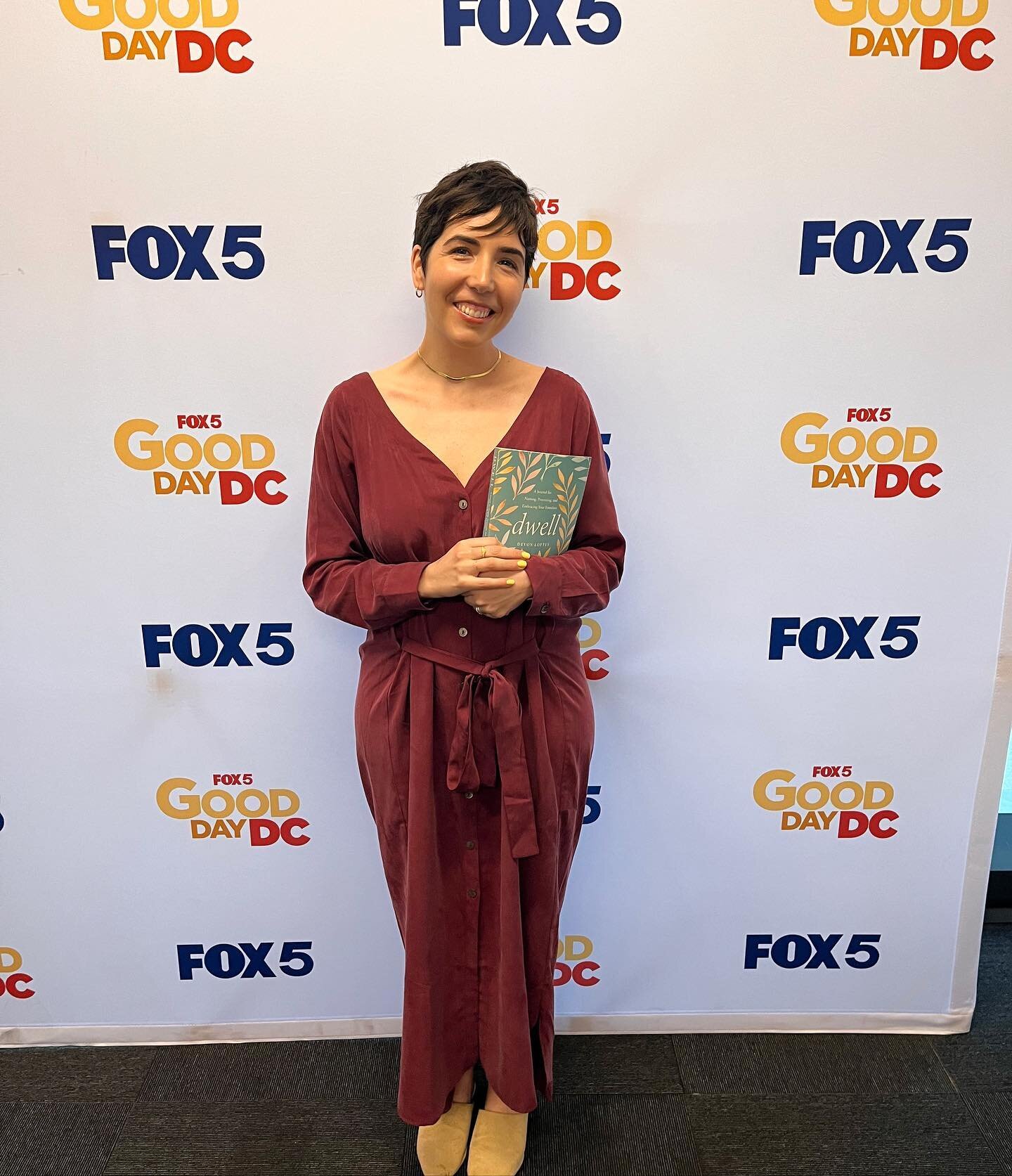 Author @_devonloftus joined @fox5dc&rsquo;s Good Day DC this morning to share details on her book &quot;Dwell,&quot; a journal for naming, processing and embracing your emotions.⁣
⁣
Just in time for Mother's Day and Mental Health Awareness month! ⁣
D