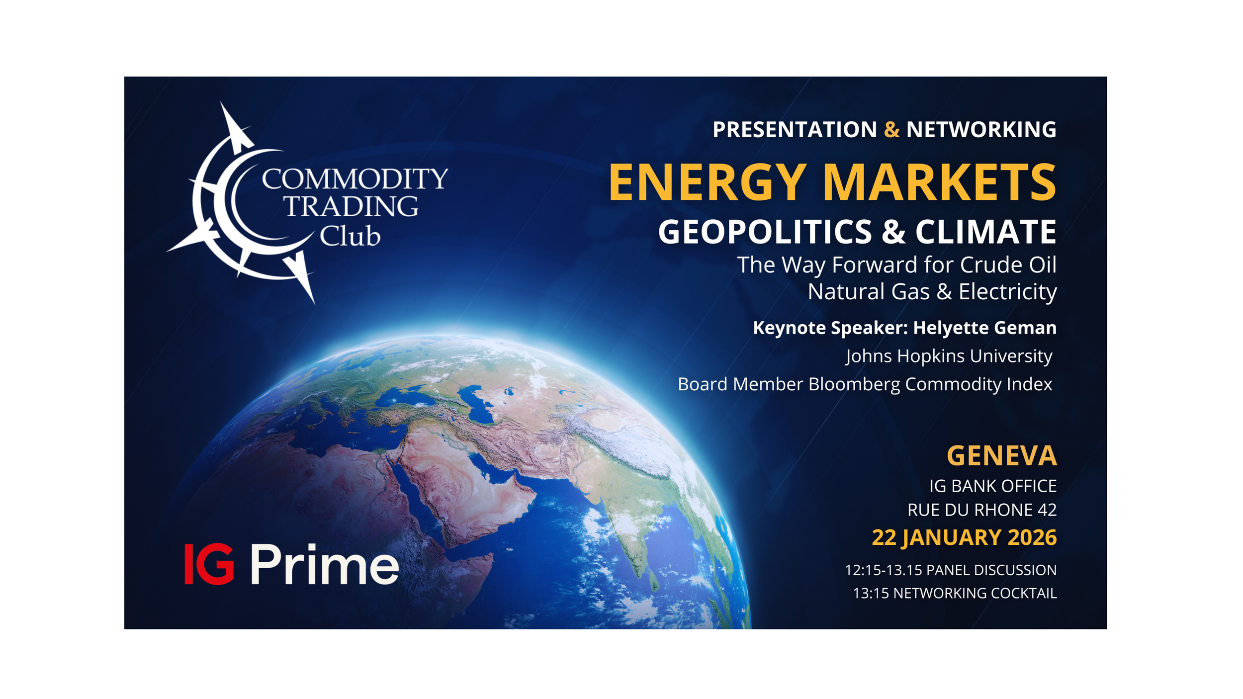 Geneva - Energy Markets Presentation & Networking