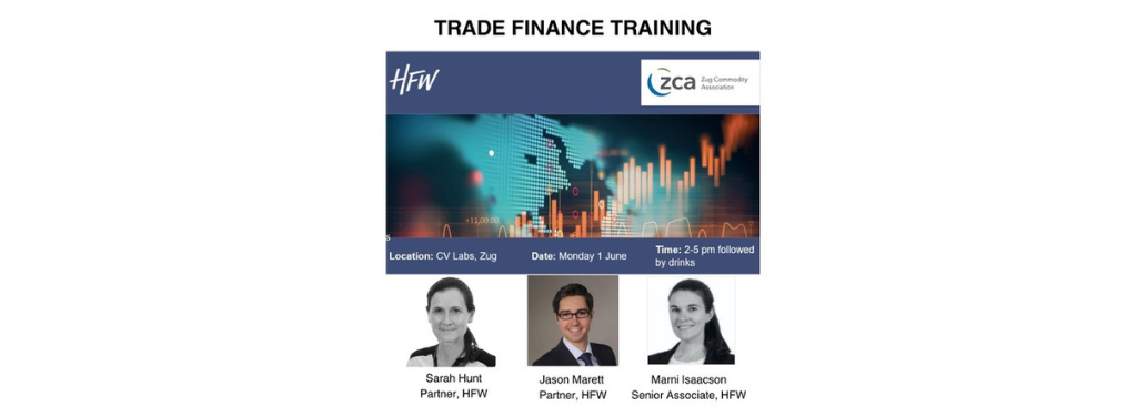 Partner Event in Zug - Trade Finance training by HFW