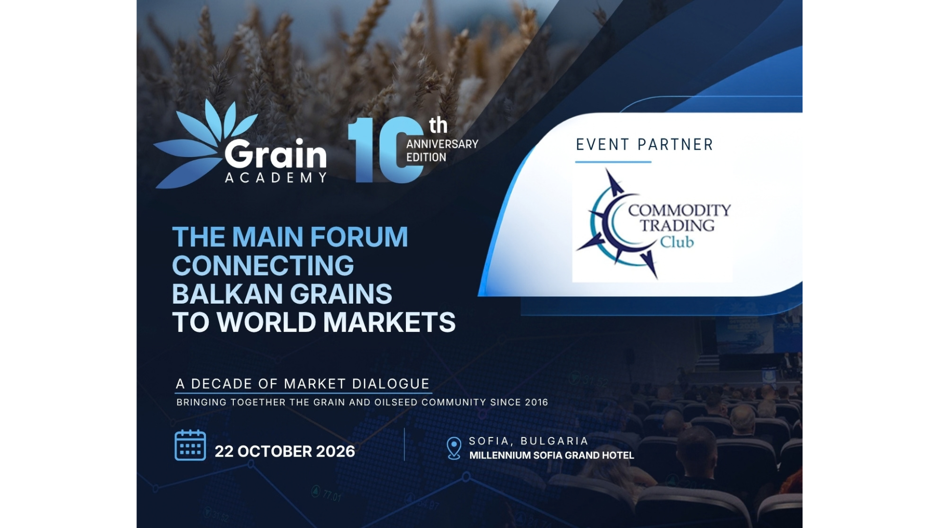 Partner Event in Sofia - Grain Academy 2026 - 10% Discount on Passes