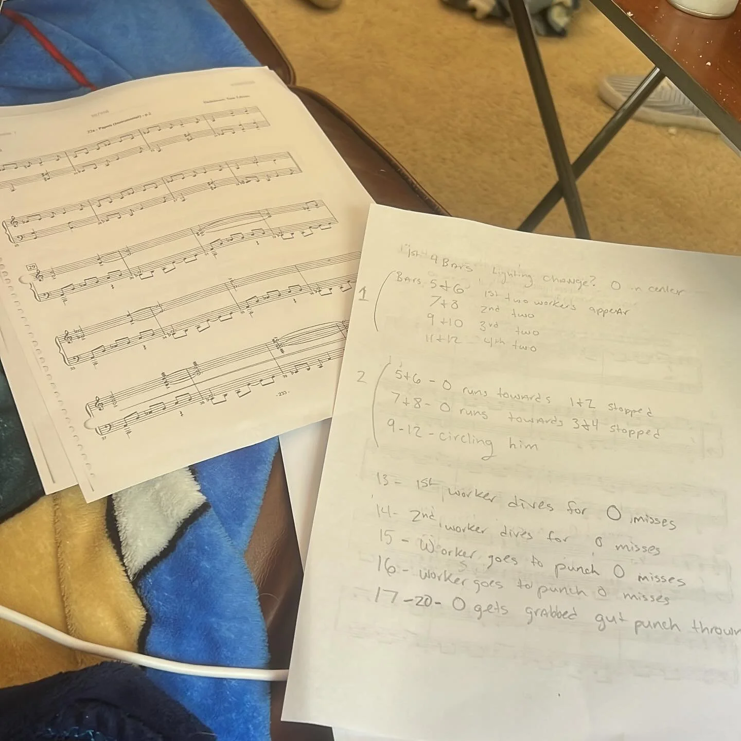 Combining that musical theatre background with that fight background at the moment. Let&rsquo;s see if it works 👀