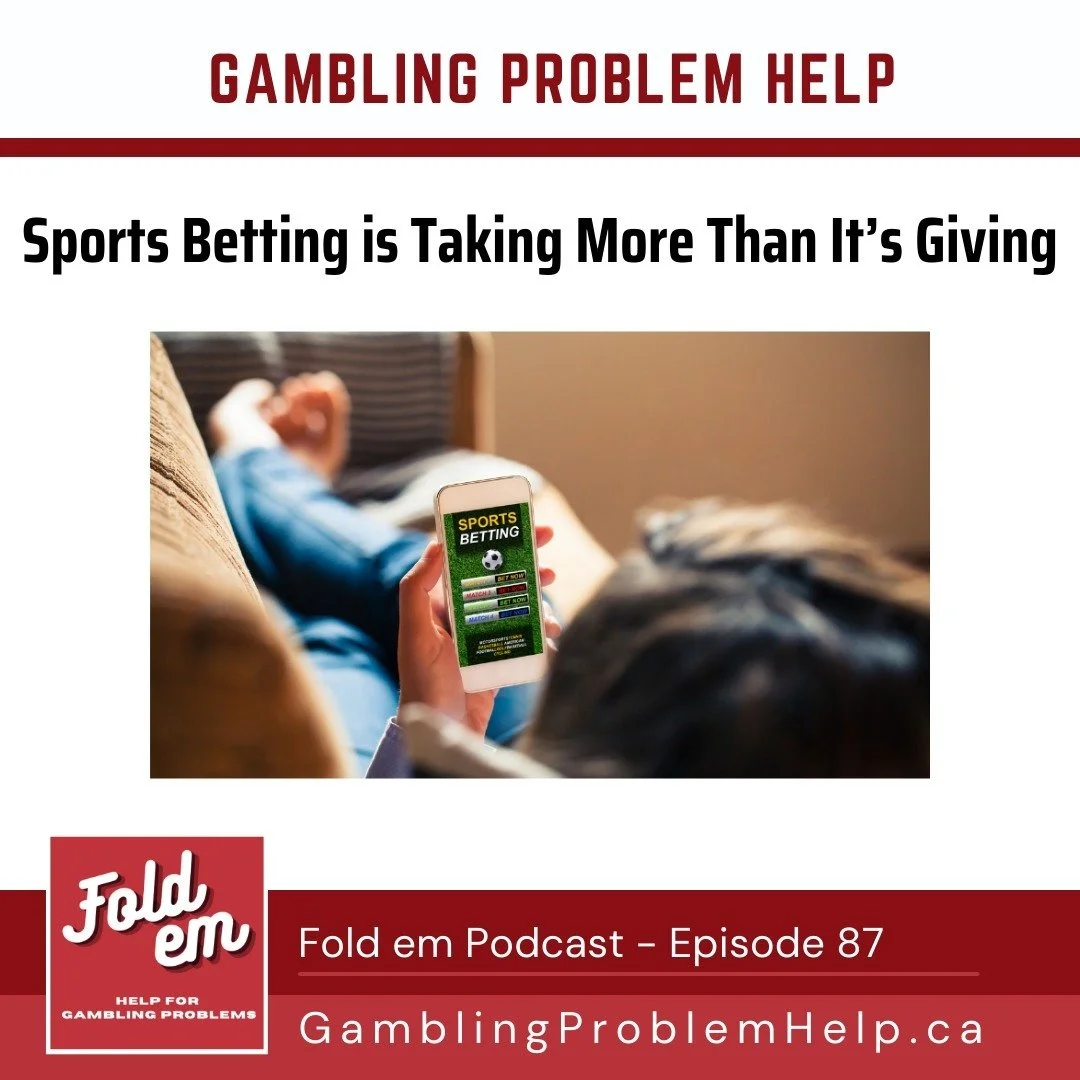 Are you finding that sports betting is a daily habit? Over time, it can take up more time, focus and money and stall your life. In this episode, James talks about how he pulled back from sports betting, what he said to friends who continued to bet, a