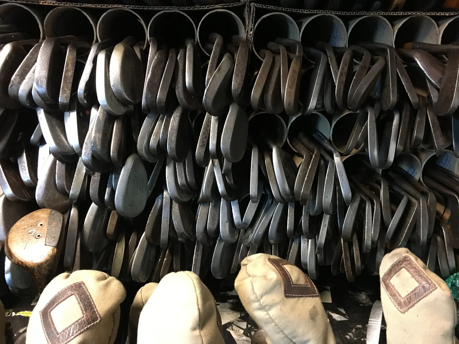 Antique Hickory Golf Clubs —