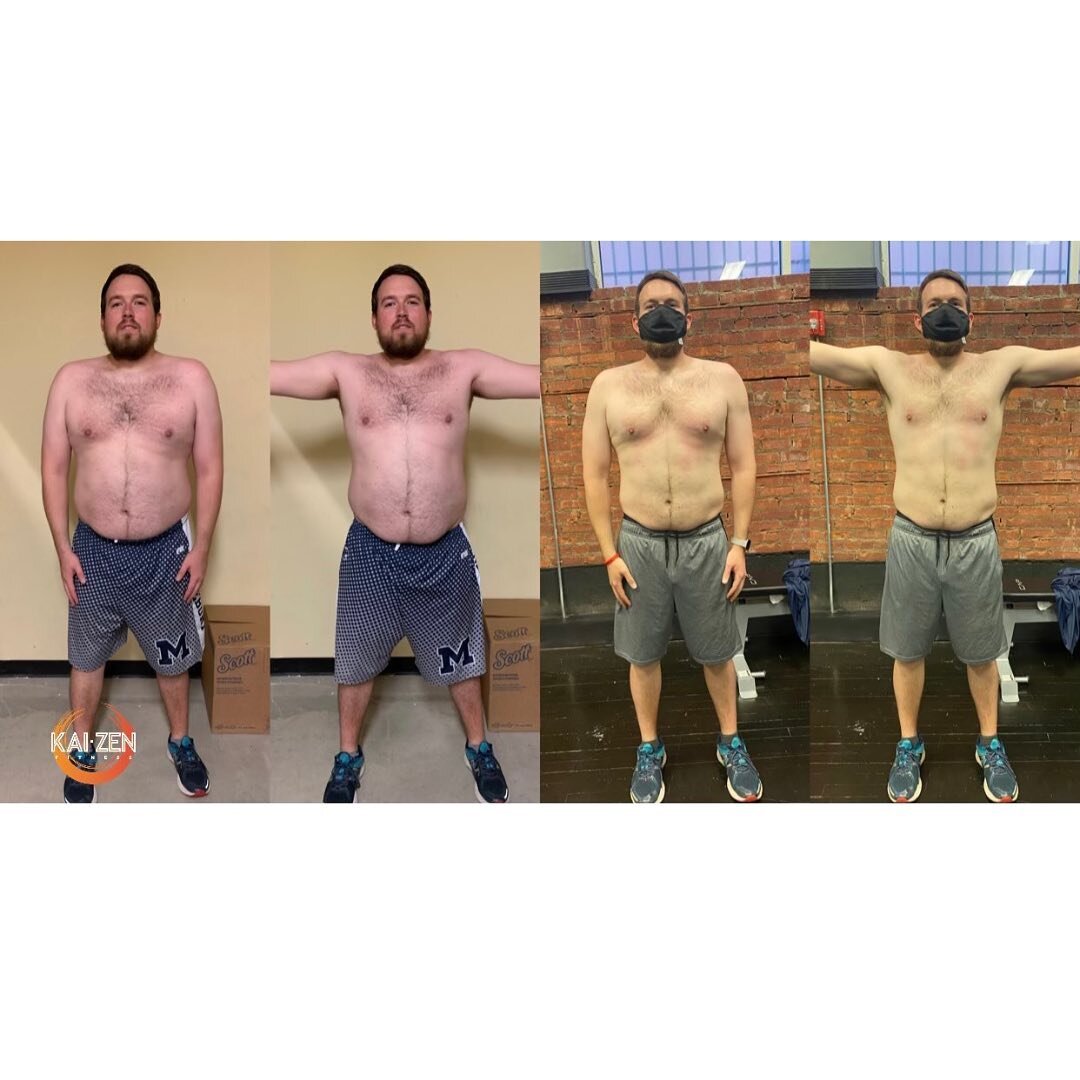 Make a Lifestyle Change and the rest follows. Amazing Transformation over 40 lbs lost over the course of 10 months. The best part of the journey at Kaizen is we teach you not only how to get to the goal, we also teach you lifestyle habits that keep y