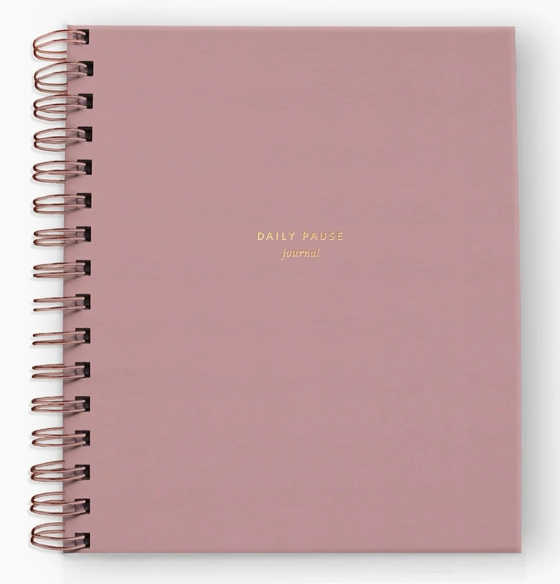 Daily Pause Journal in Dusty Rose