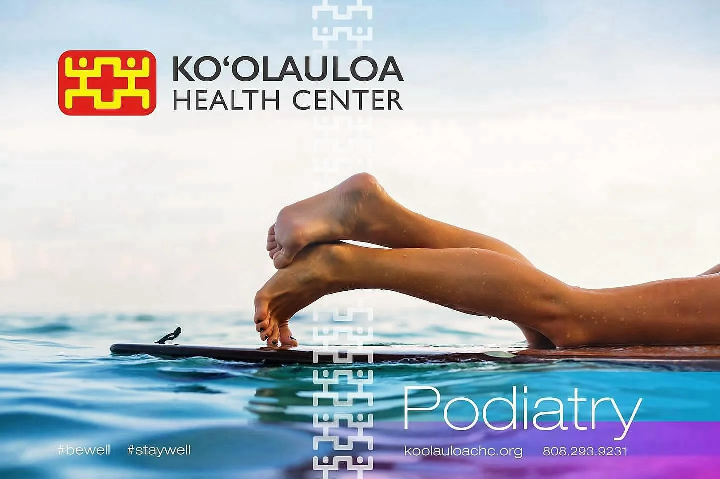 Aloha &lsquo;Ohana!

Did you know that Ko&rsquo;olauloa Health Center has a board-qualified podiatrist/foot &amp; ankle surgeon on staff?

Yes, we do! Dr. Day runs our podiatry department which offers diagnosis and treatment of all disorders in the l