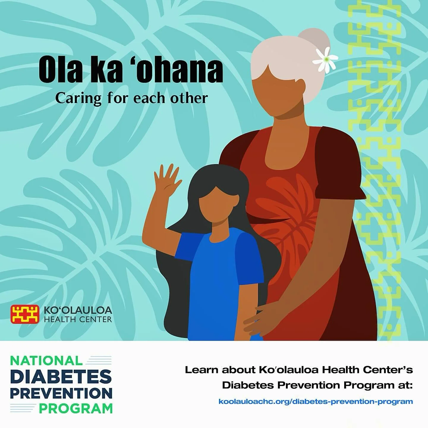Aloha &lsquo;Ohana!

Are You At Risk For Diabetes?

Take the pre-diabetes risk test at livinghealthy.hawaii.gov to find out. Pre-diabetes means your blood glucose (sugar) levels are higher than normal but not high enough to be diagnosed with type 2 d