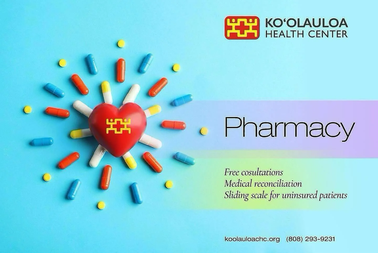 Aloha &lsquo;Ohana!

Our friendly pharmacy team is ready to serve all North Shore customers. Even if you are not a patient with us, you are still able to fill prescriptions at Ko&rsquo;olauloa Health Center.

Unlike most retail pharmacies, Ko&rsquo;o