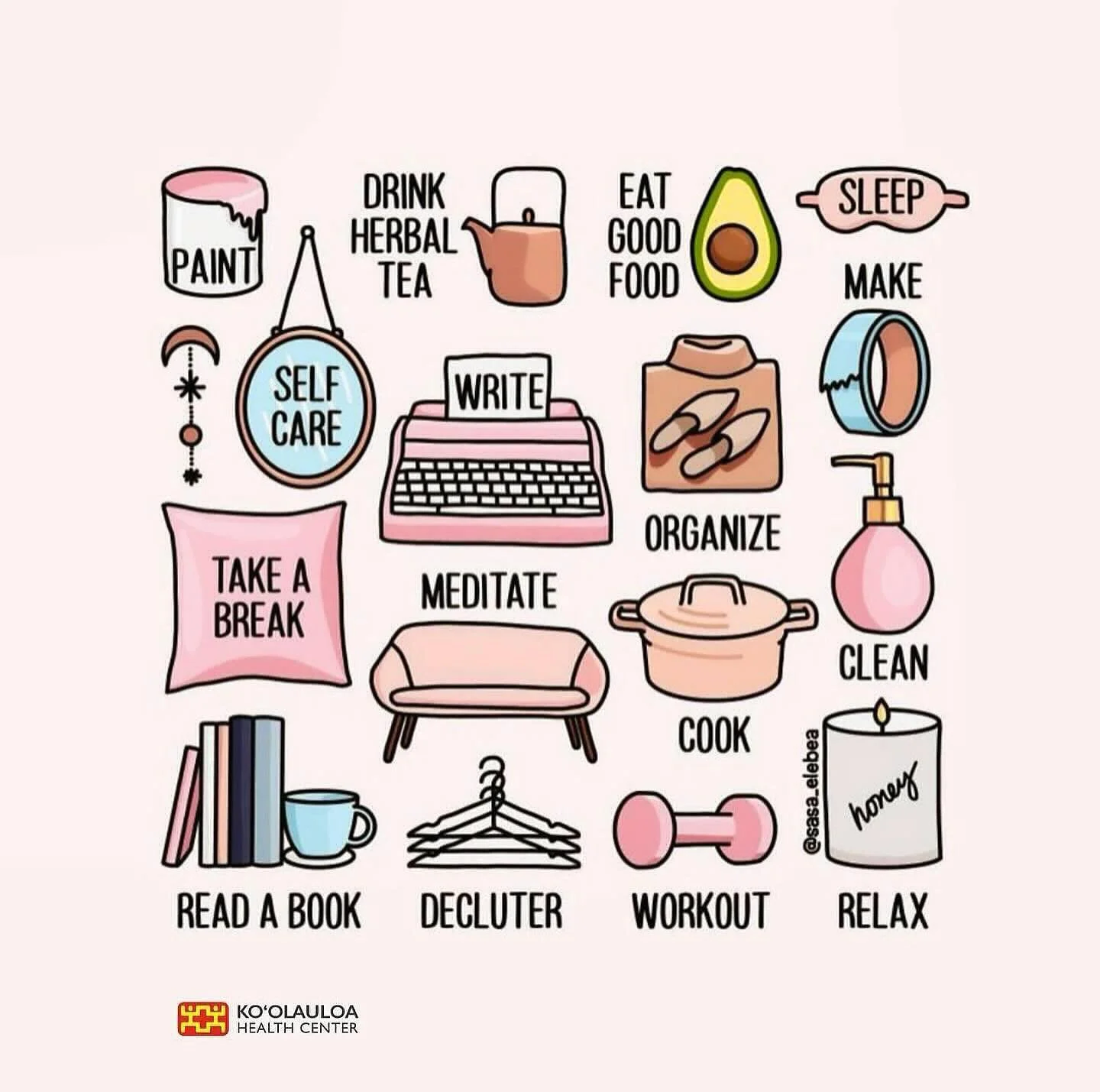 Aloha &lsquo;Ohana!

These are some of the activities that can help keep all of us in a good mood. We hope you will find the list useful if you need a little bit of a lift this week.

#bewell #staywell #livewell #koolauloahealth #koolauloahealthcente