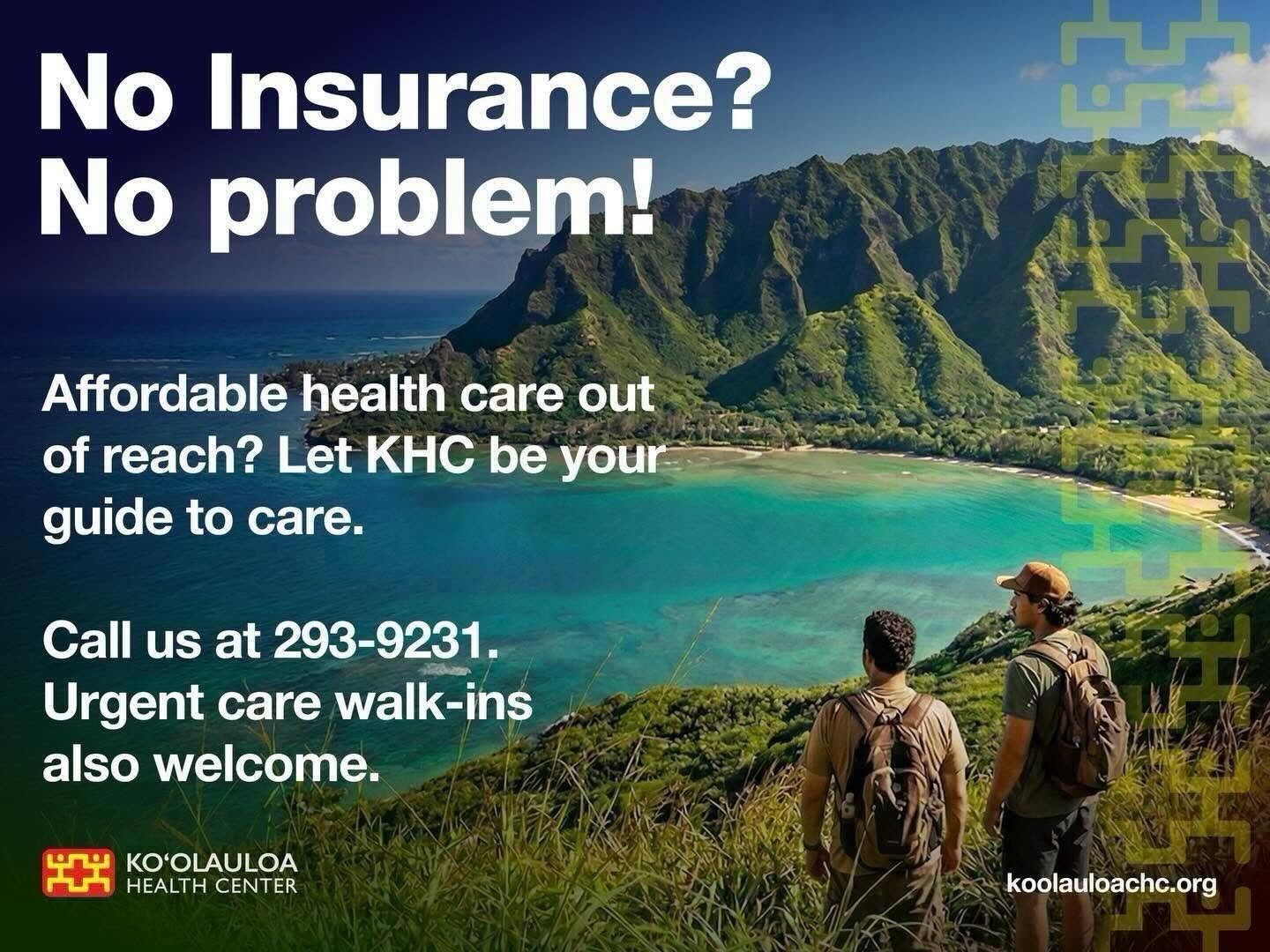 No Insurance. No Problem!