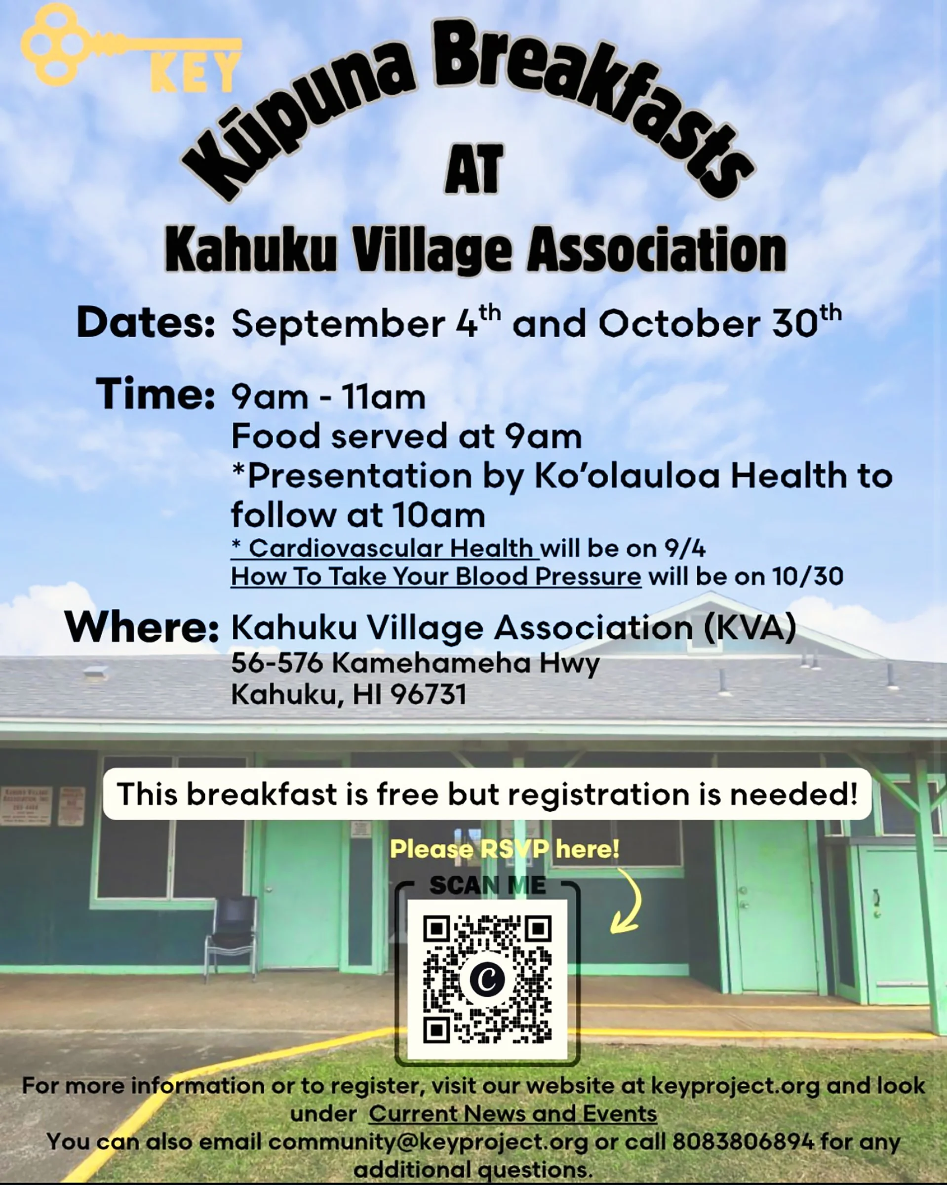 Kupuna Breakfasts