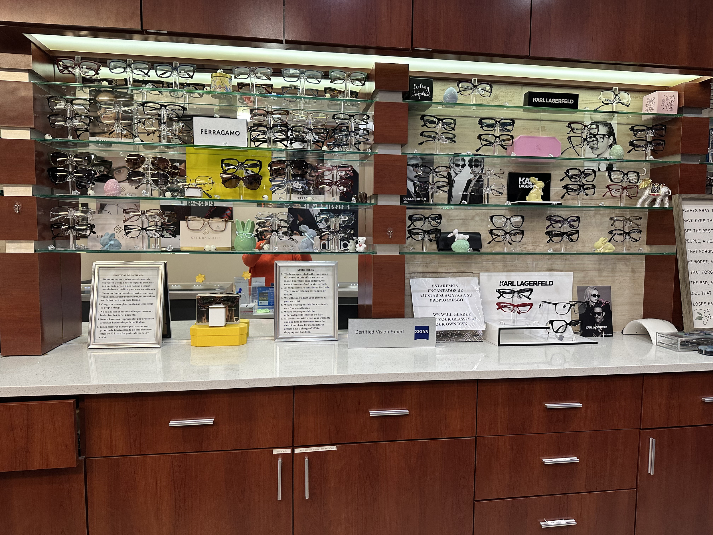 Back Counter Glasses