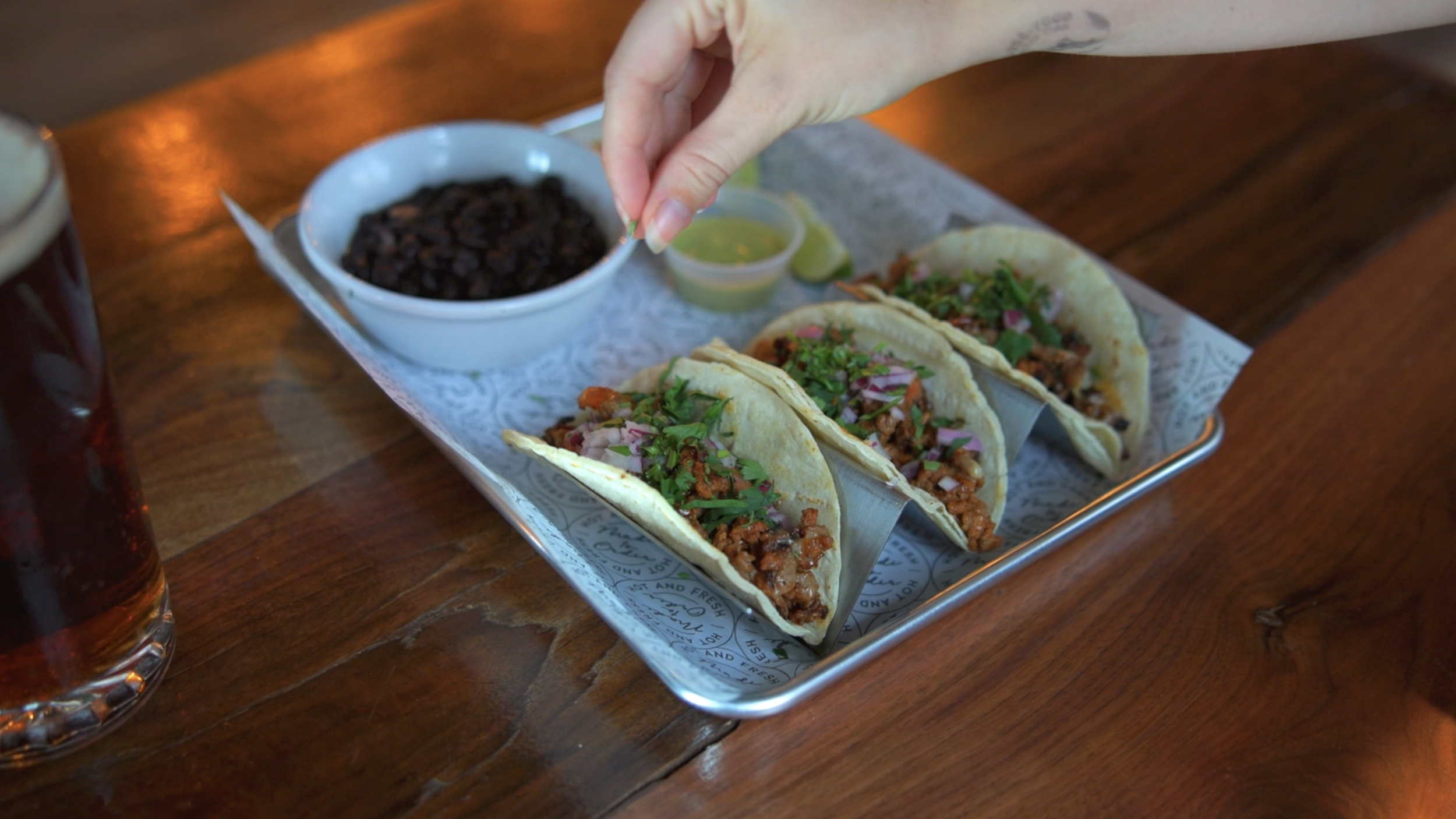 Video Clip - Garnishing Tacos