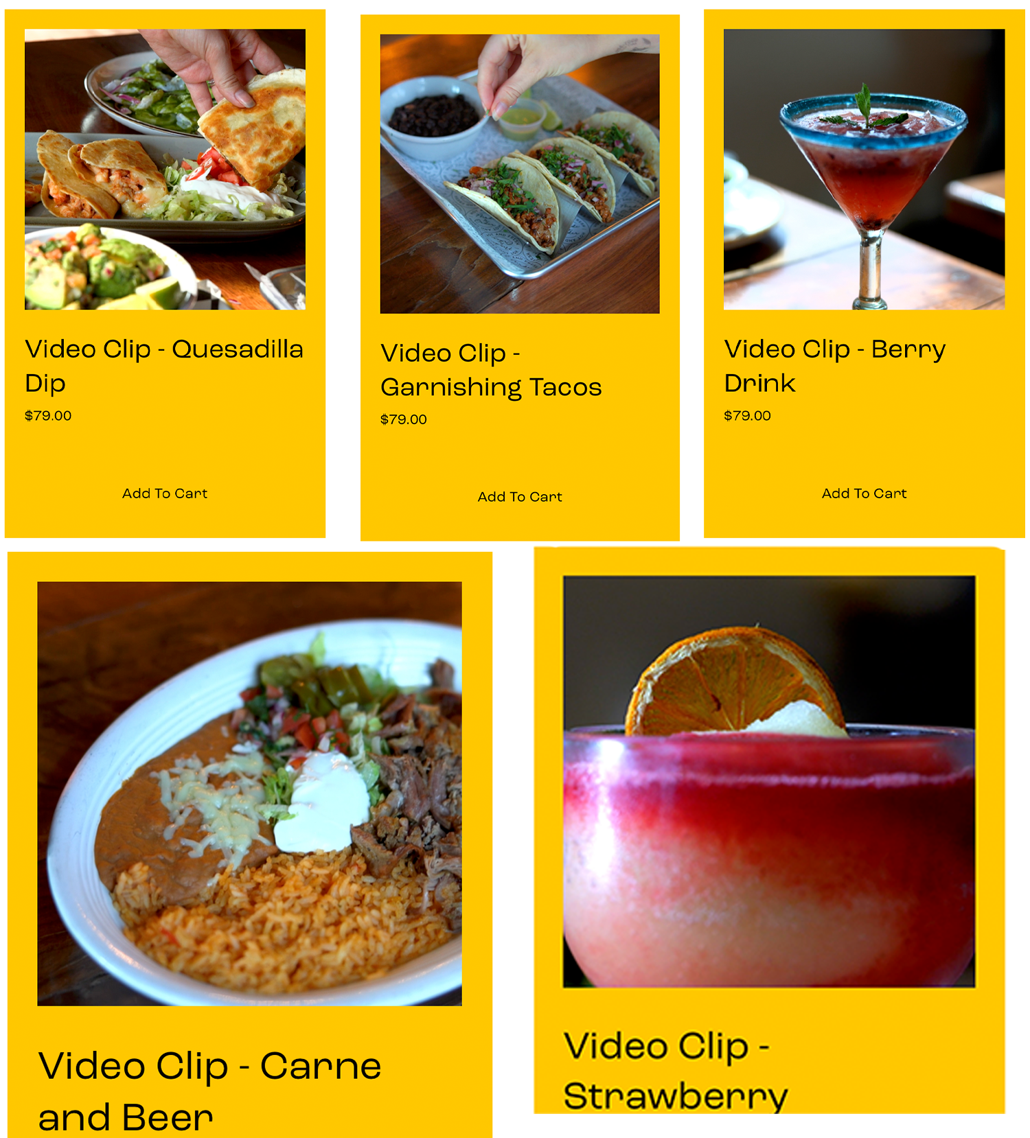 Video Clips Pack - Latin Cuisine