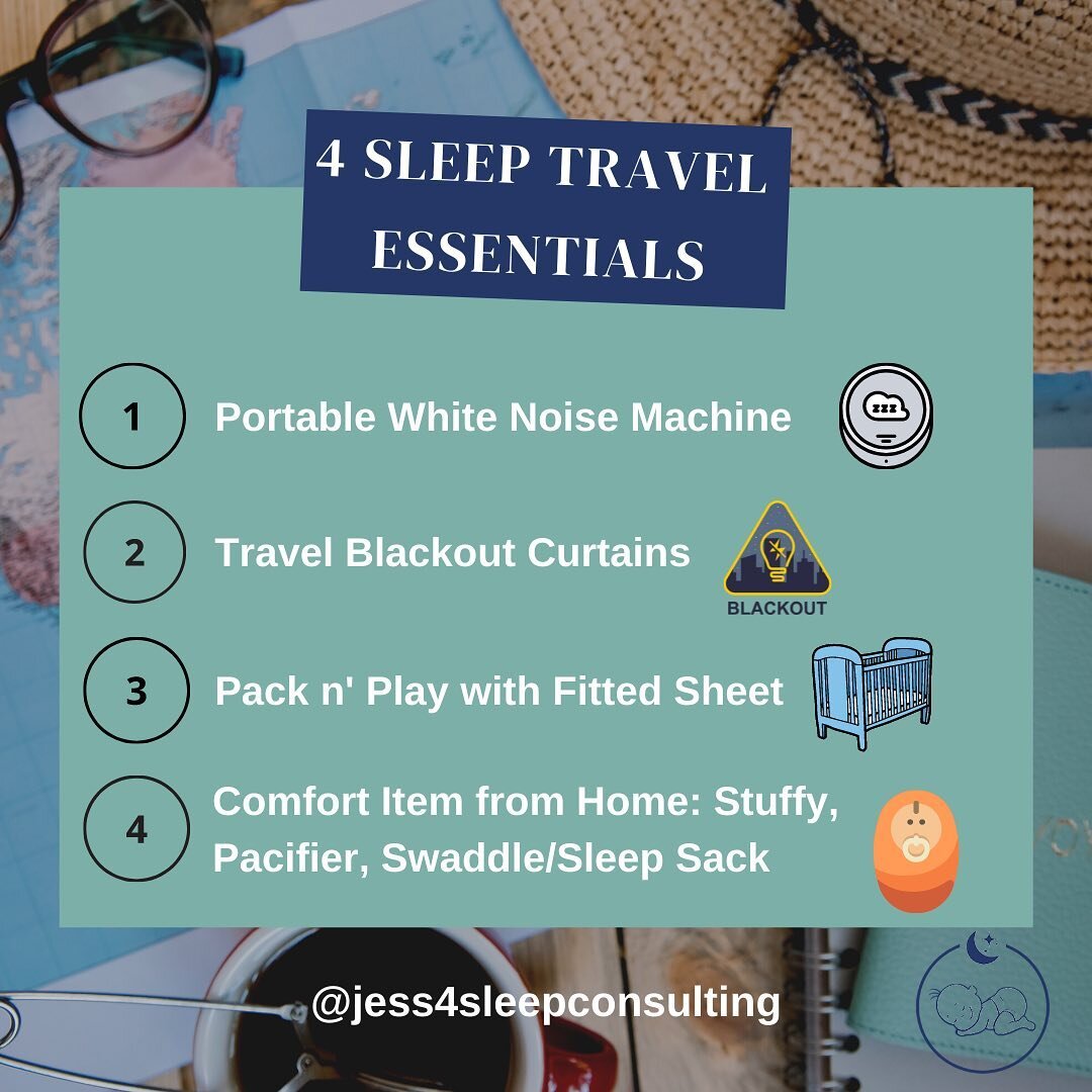 ✨ Traveling any time soon with your littles? 

✨ When it comes to travel and sleep there are a few essentials to make the transition smoother when you arrive at your destination. Whether your staying in a hotel, or a family/friends having these items