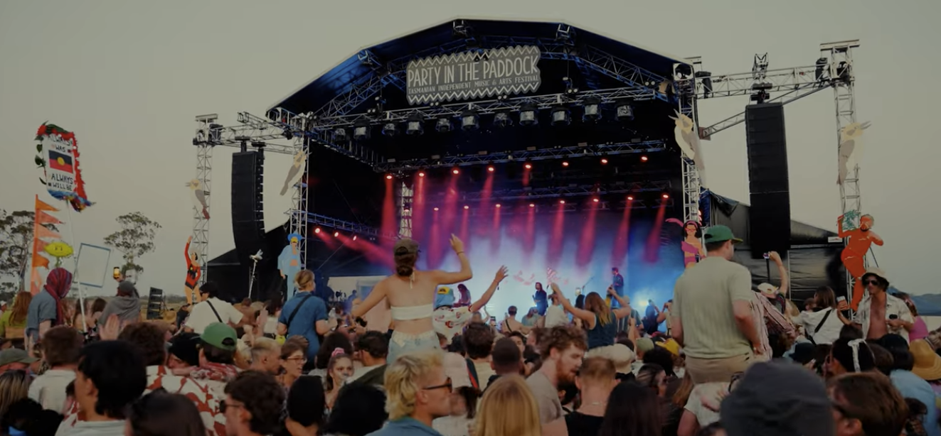Holy Holy performing 'True Lovers' at Party in the Paddock (Tasmania, Aus)