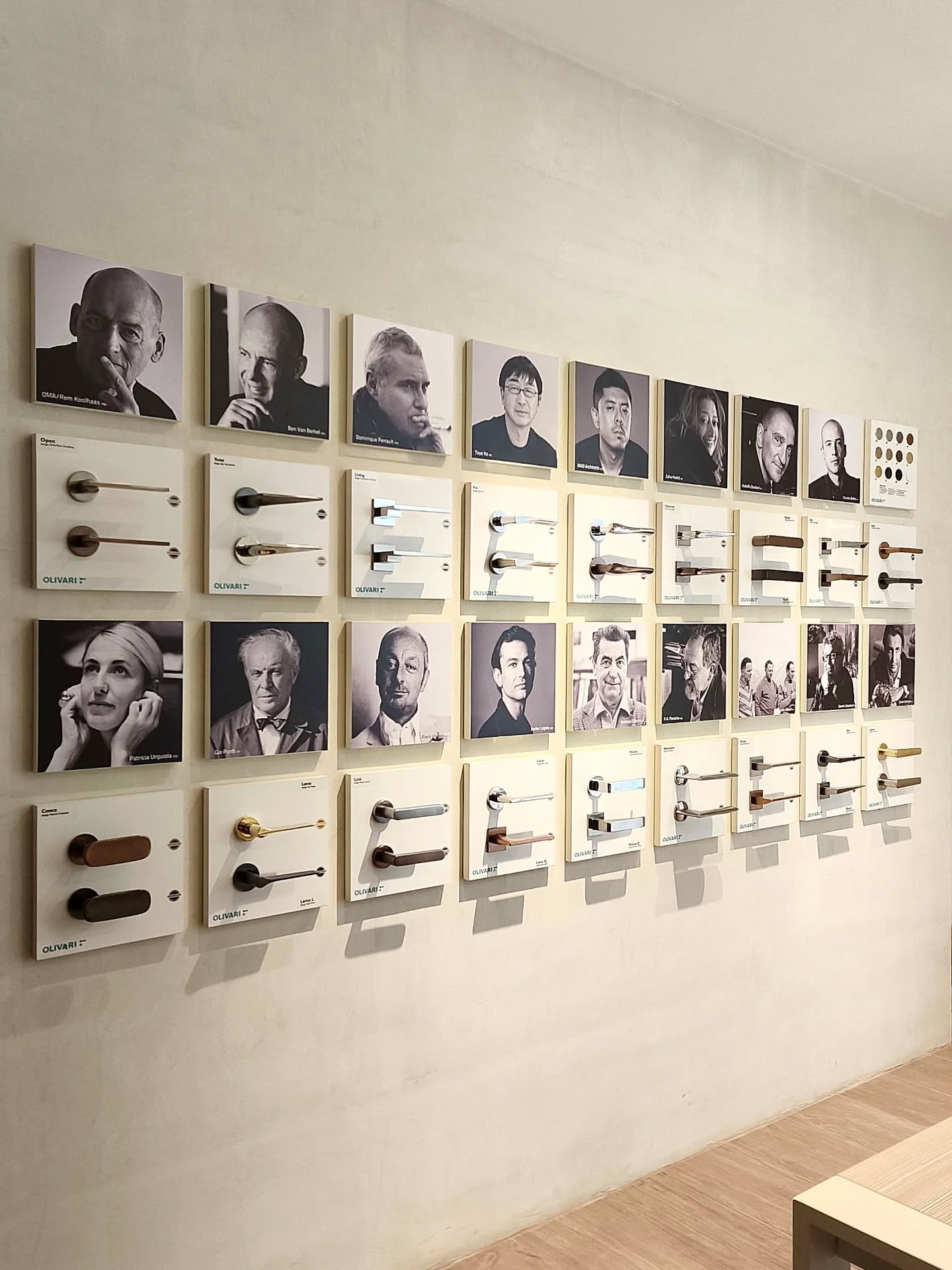 At Olivari with colleague, Frances, doing the tour.

@thetilegalleryph @olivariofficial 

#doorhandle