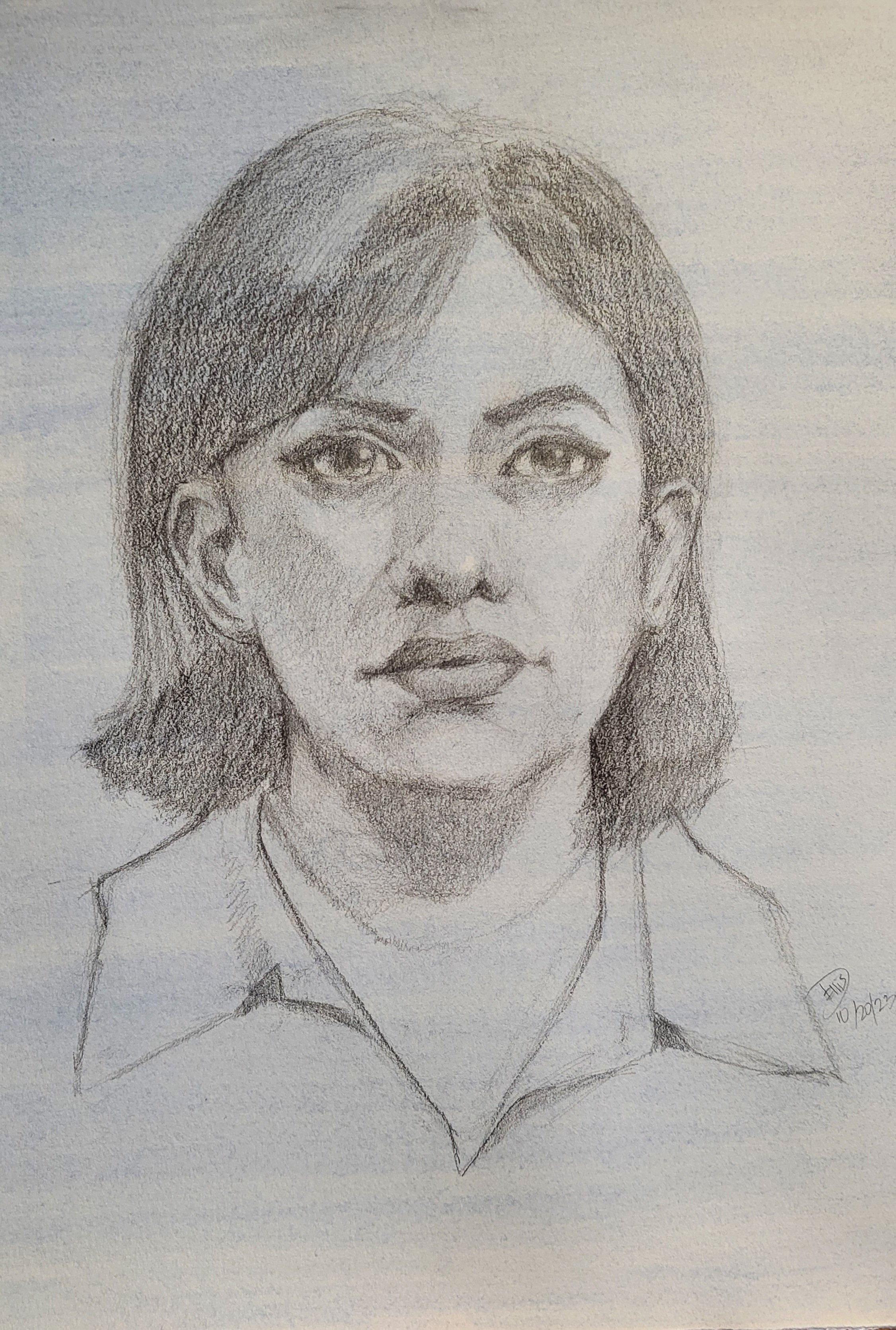 13X13 "3 Hour Study" Hand Toned Paper with Graphite Pencils 2023