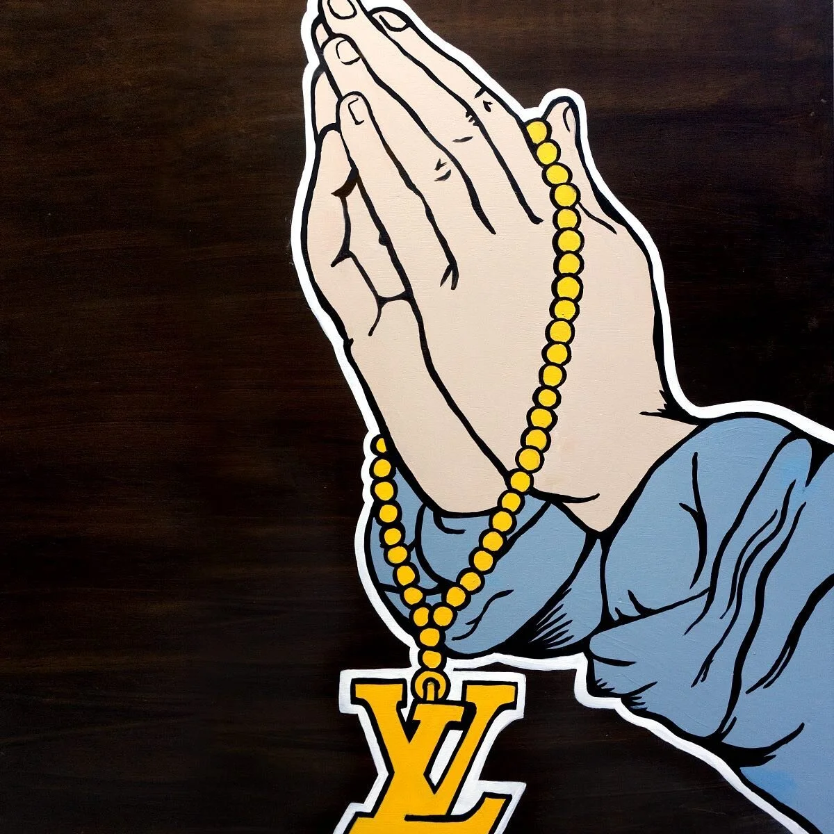 Proverbs 13:22. 
Acrylic on wood 
48&rdquo; H x 31.75&rdquo; W x 1.75&rdquo; D