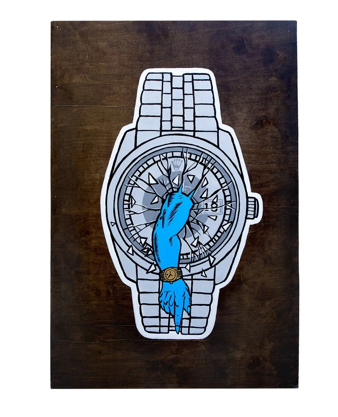 Rolskopp.
Acrylic on wood
36&rdquo; H &times; 24&rdquo; Wx.75&rdquo; D