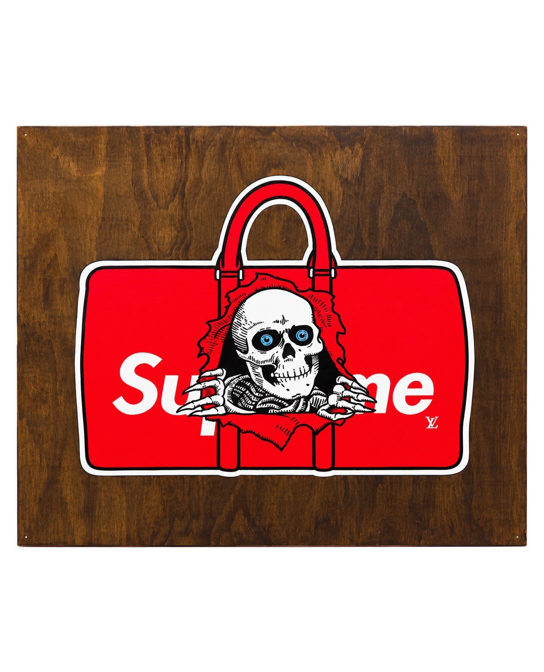 Supreme Rip.
Acrylic on wood
48&rdquo; H x 48&rdquo; W x1.75&rdquo; D