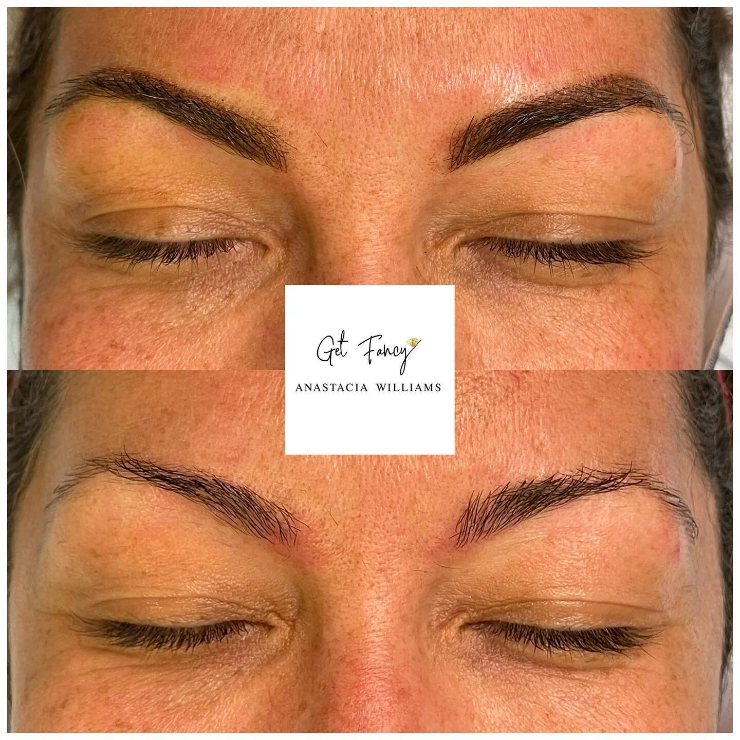 ❤️Show some Brow LOVE ❤️ 
Started with a beautiful eyebrow shape already, and just filled in to create fuller gorgeous looking brows!! 
#combobrows