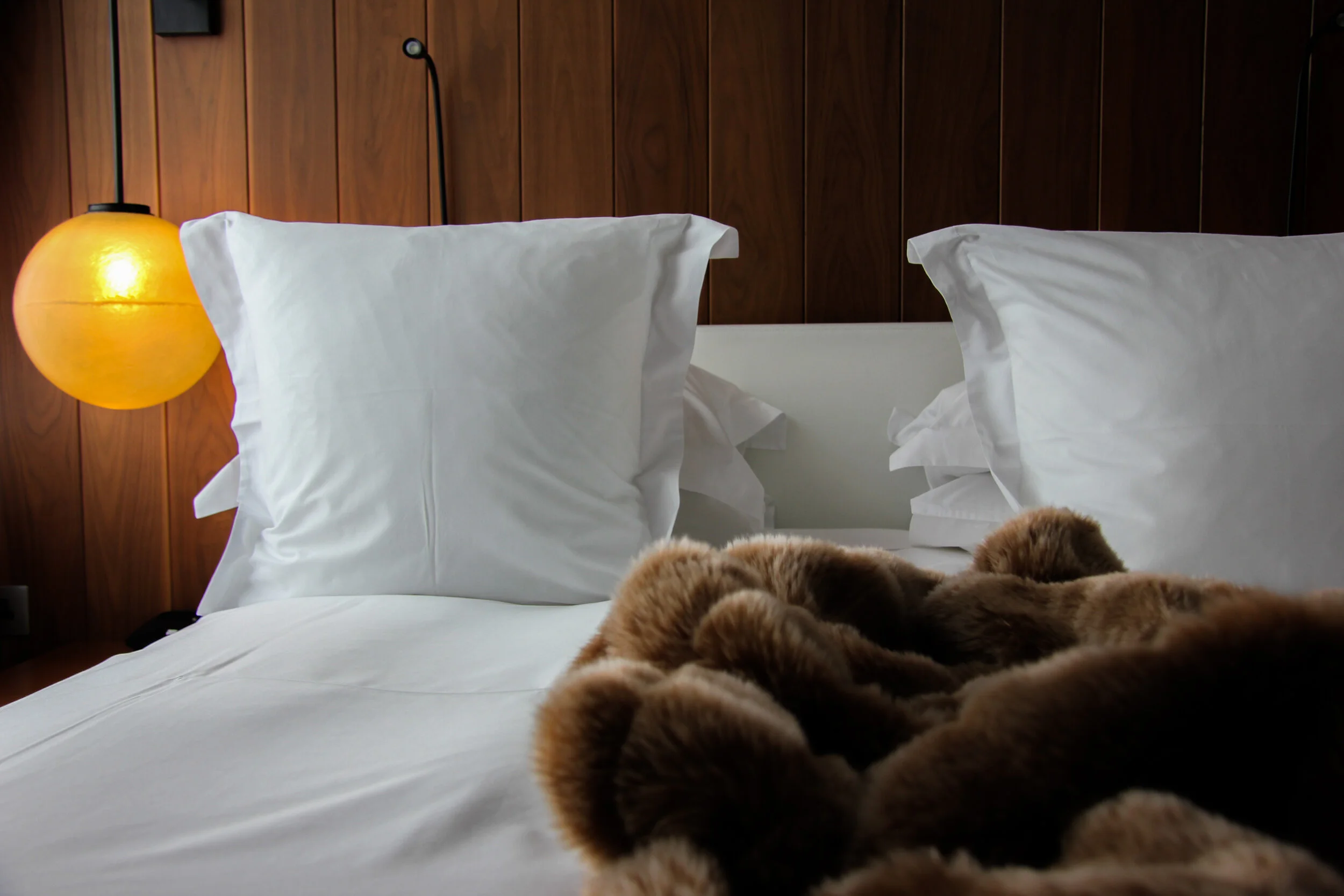 Crispy cheets balanced with the softest faux fur.