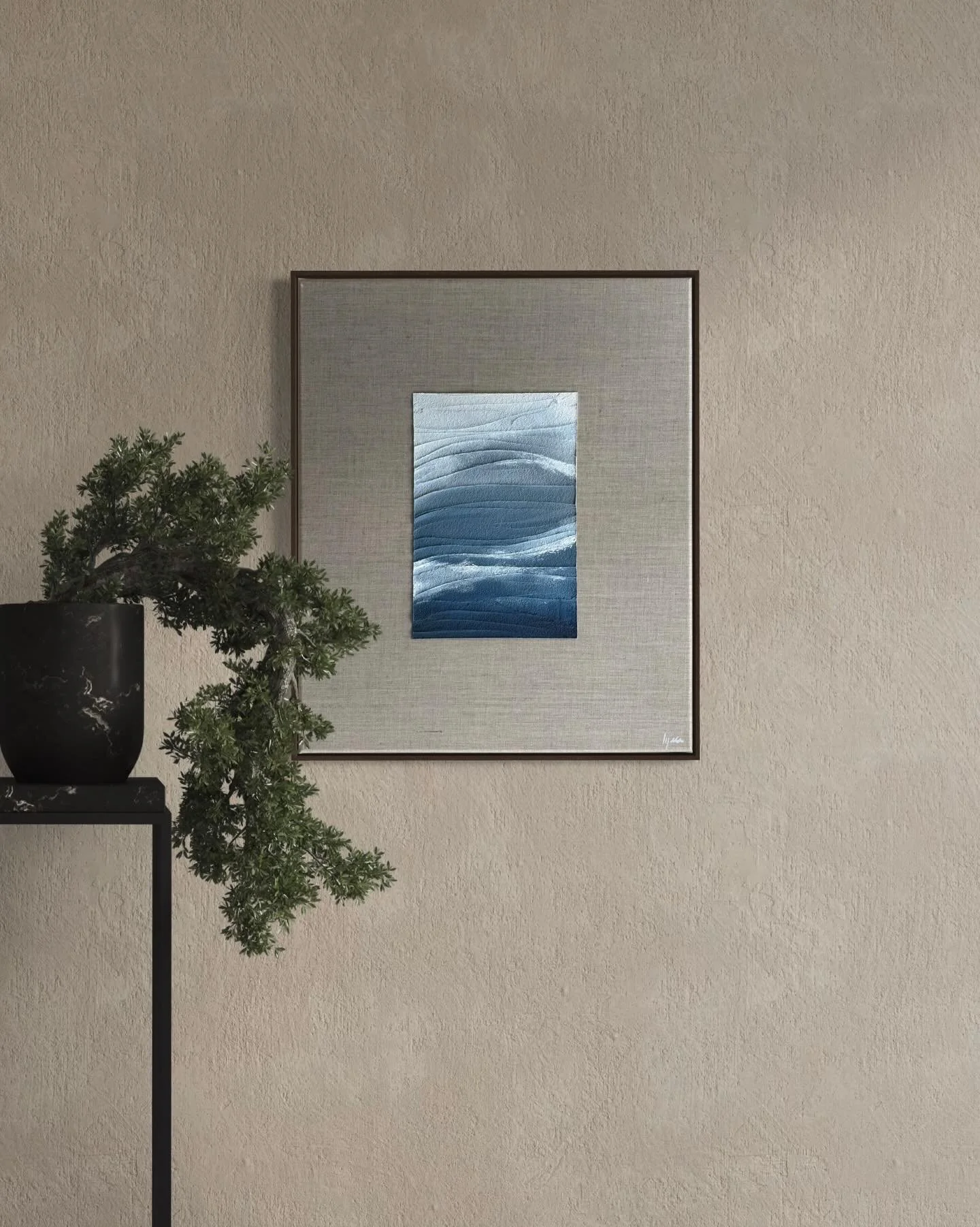 Custom sea view, created for dear Eve 🤍🌊

&mdash;
#art #canvas #painting #abstractart #swissartist